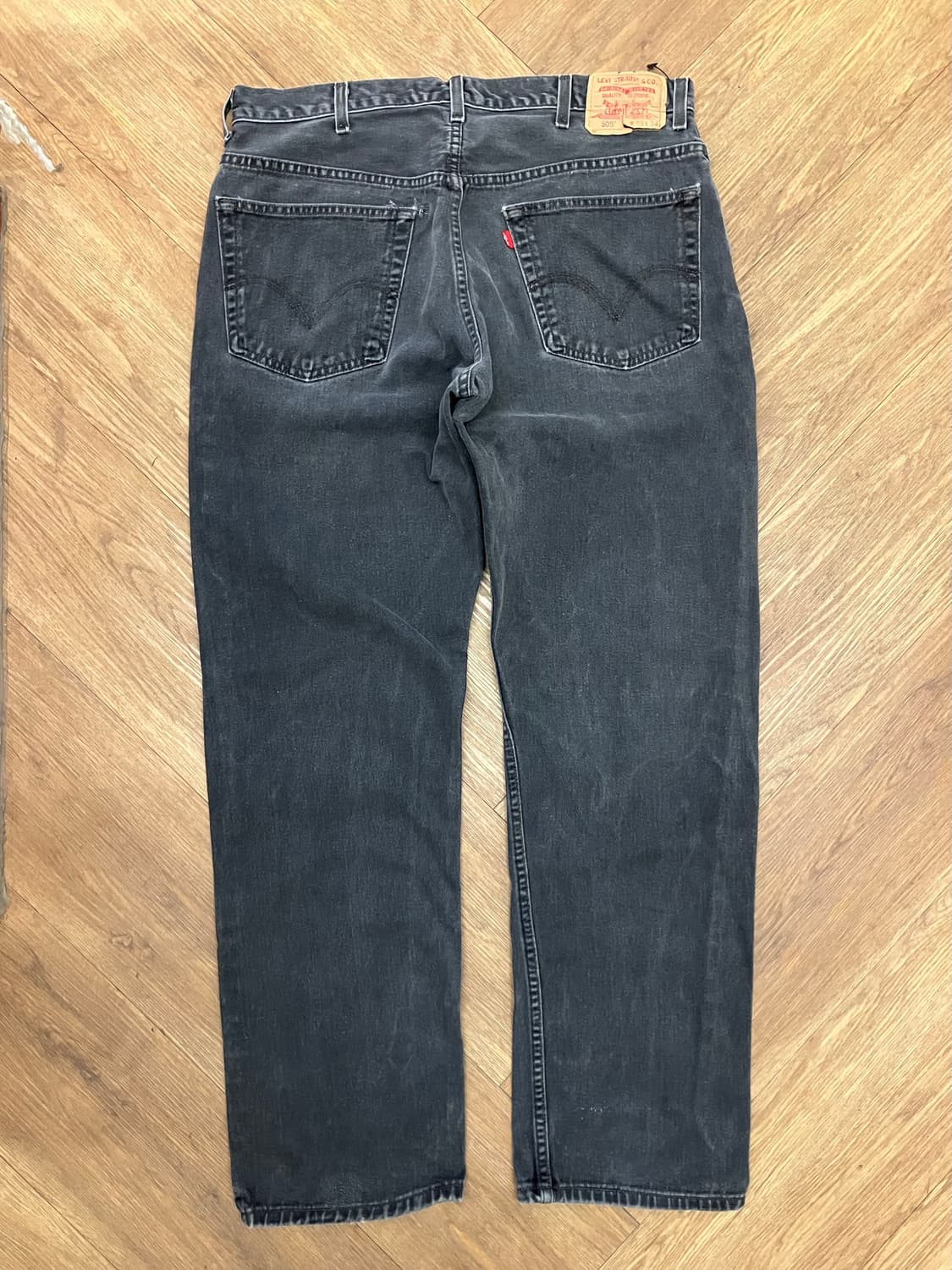 N177 리바이스 505 흑청 레귤러핏 상품이미지3