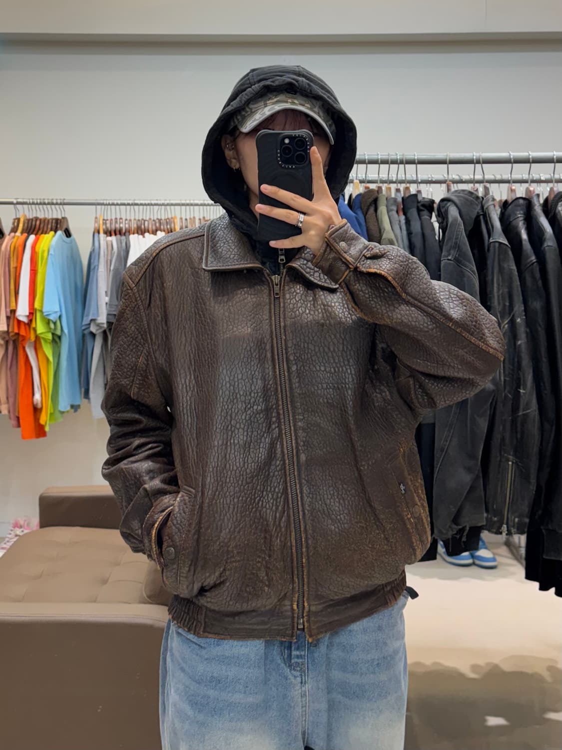 리바이스 a2 램스킨 레더 자켓 상품이미지5
