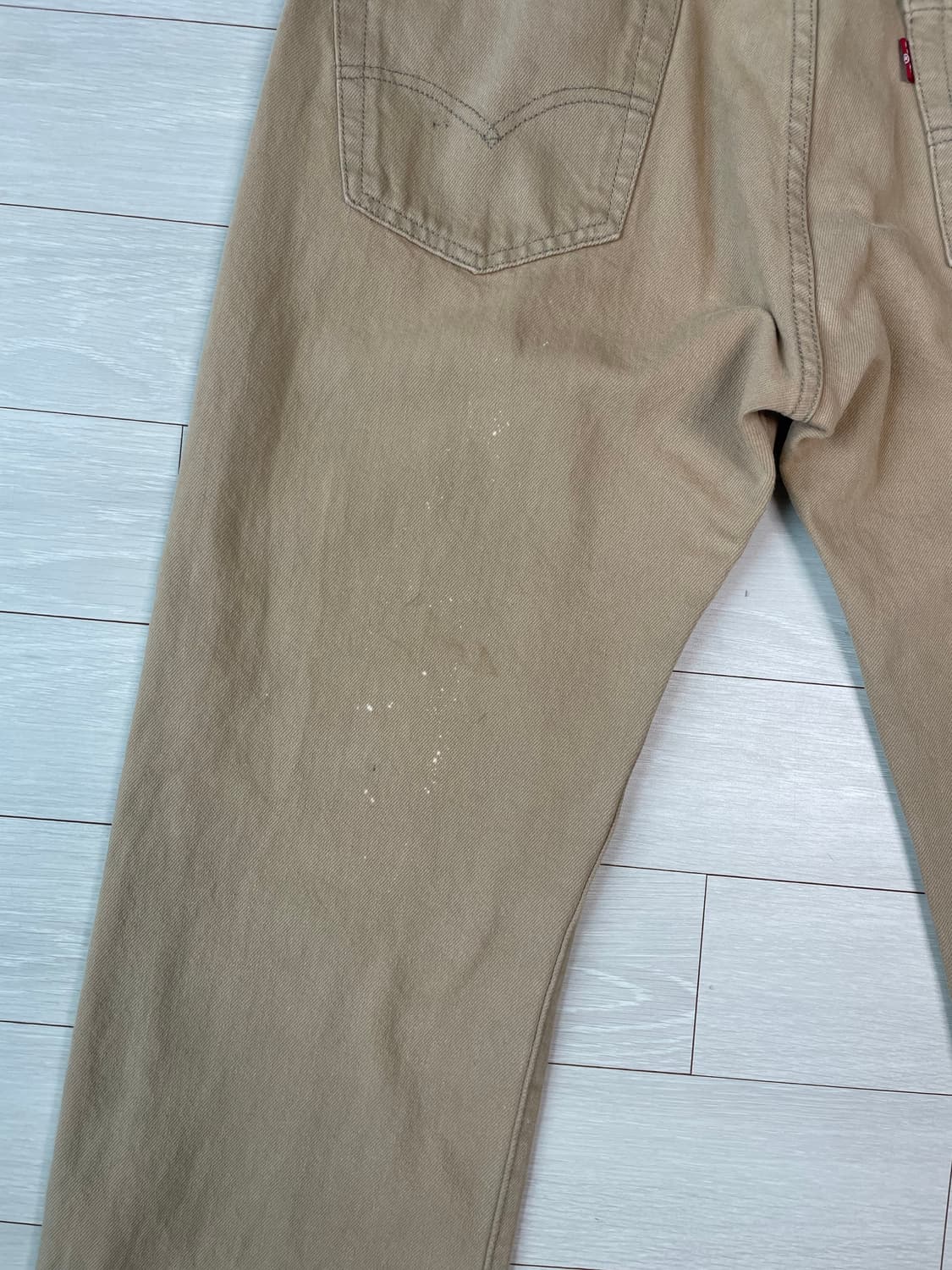 리바이스 501 베이지 데님 팬츠 상품이미지6