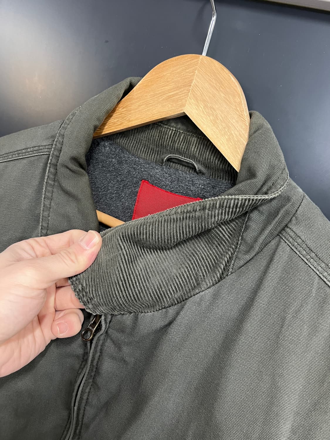 Messino Vintage 빈티지 올리브 카키 워크 자켓 상품이미지3