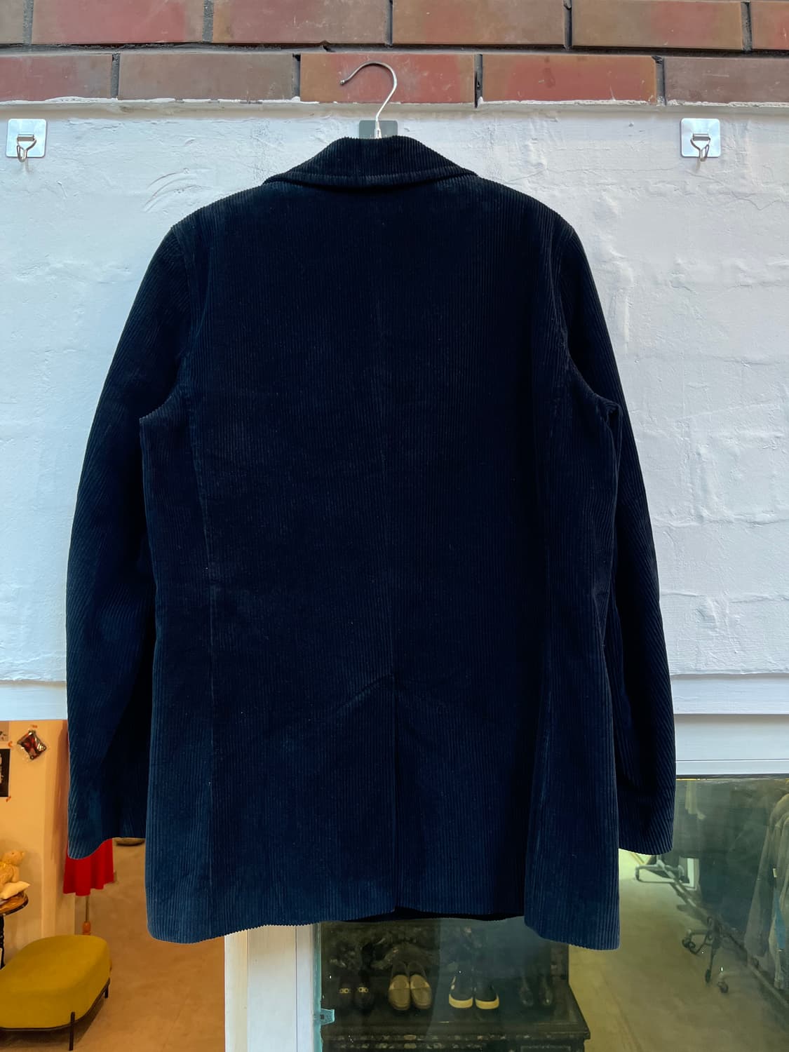 Agnes b Homme 코듀로이 더블 브레스트 블레이저 네이비 50 상품이미지7