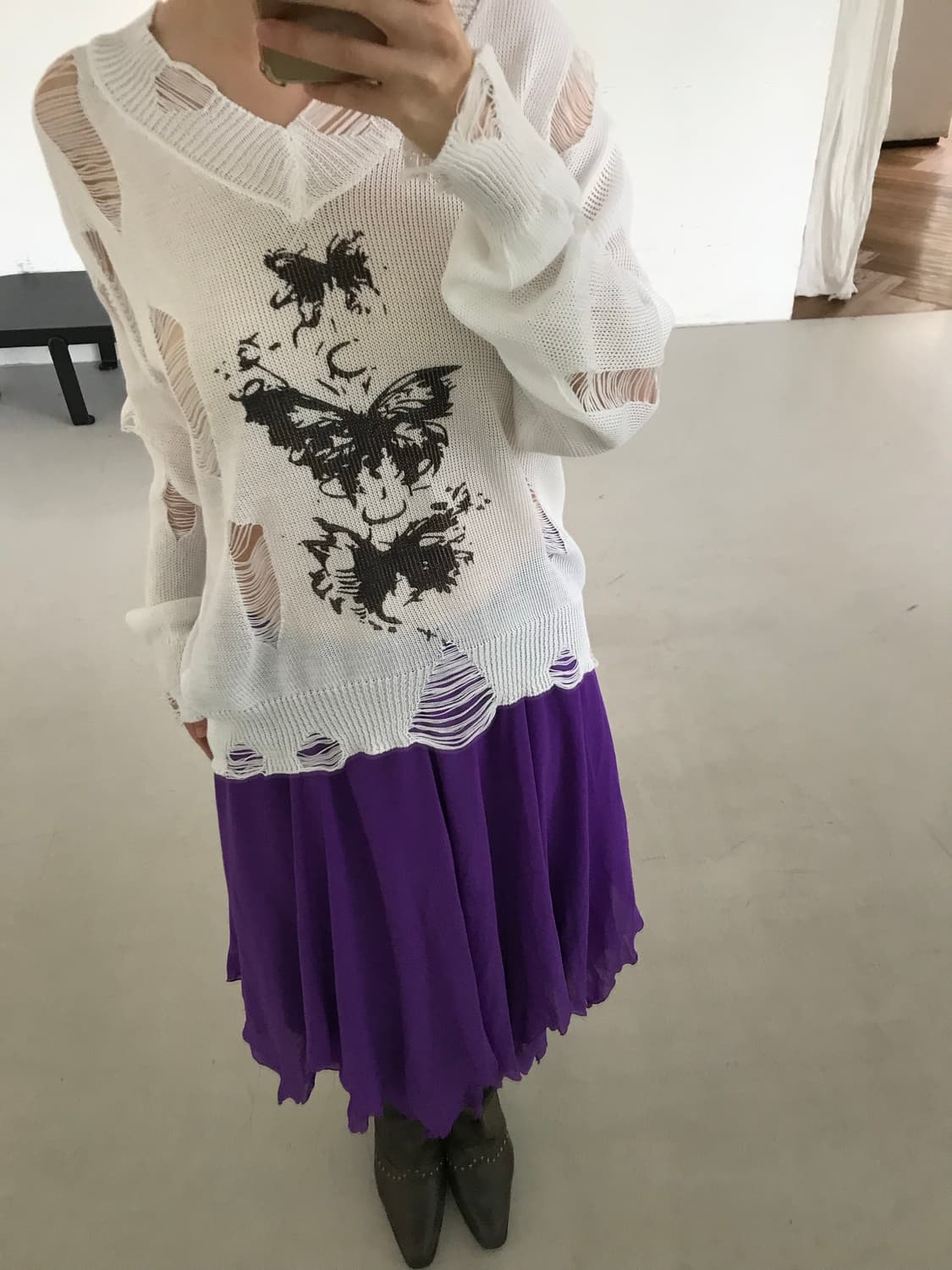 vintage grunge pattern knit 상품이미지4