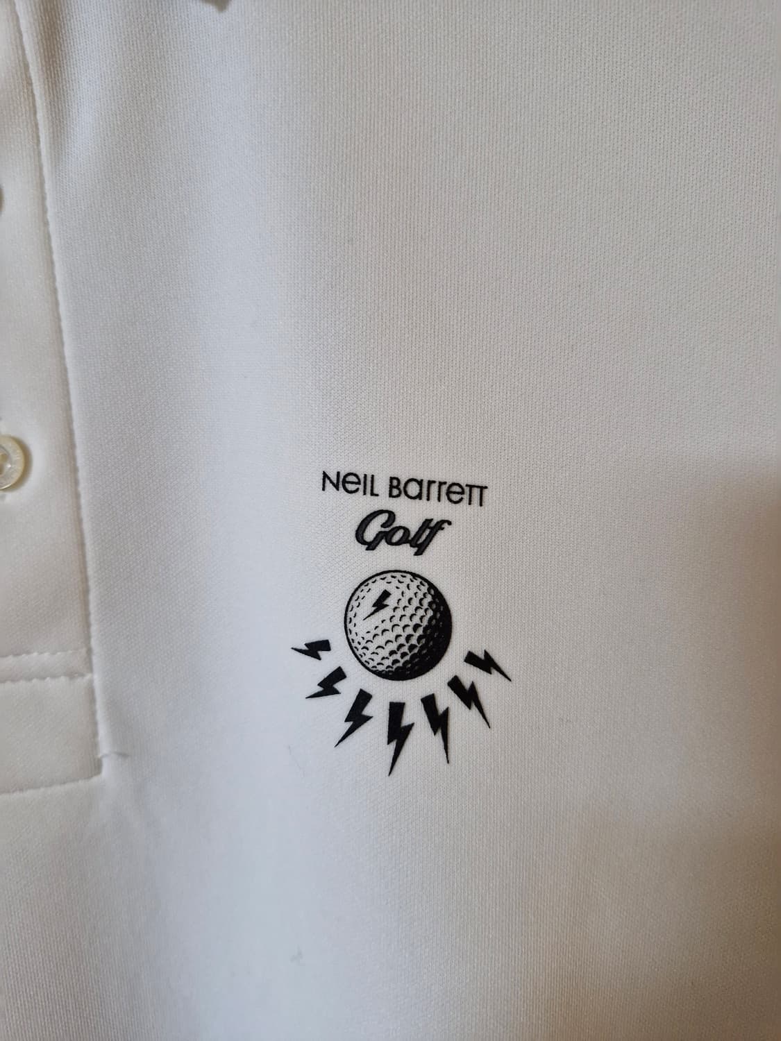 닐바렛 골프 카라 긴팔 화이트 XL 상품이미지4