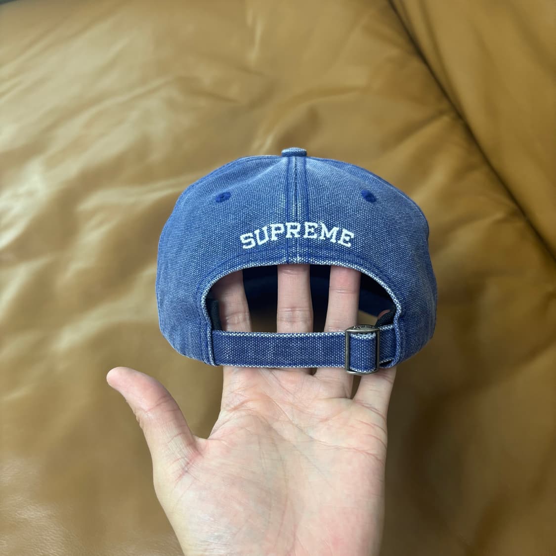 Supreme 슈프림 피그먼트 네이비 S로고 6패널 볼캡 모자 Navy 상품이미지7