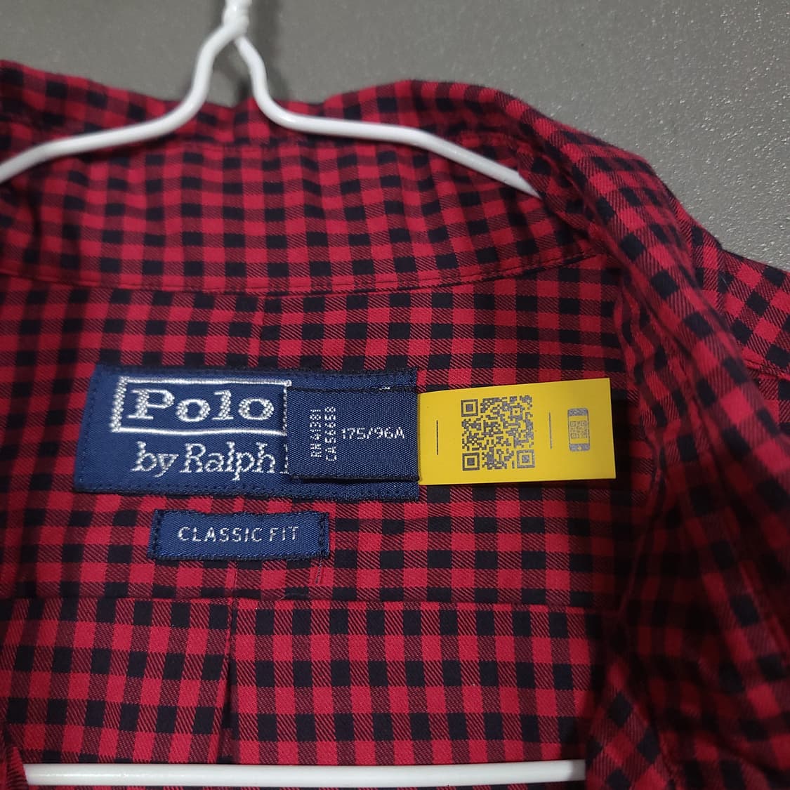 폴로 랄프로렌 신형 22FW 포니 깅엄 체크 체크 트윌 셔츠 클래식핏 상품이미지5
