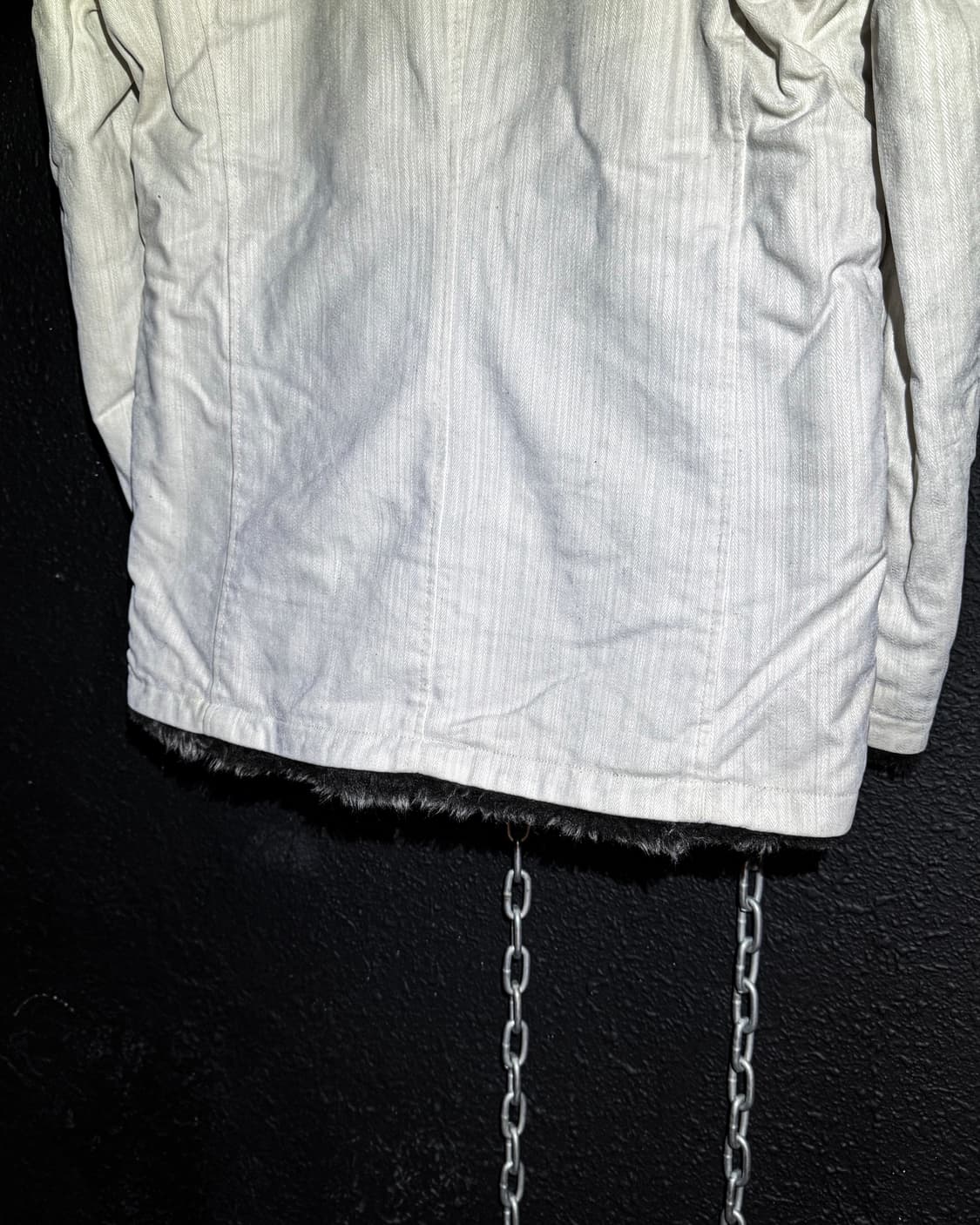 White cotton fur lineing Vkei jacket 상품이미지9