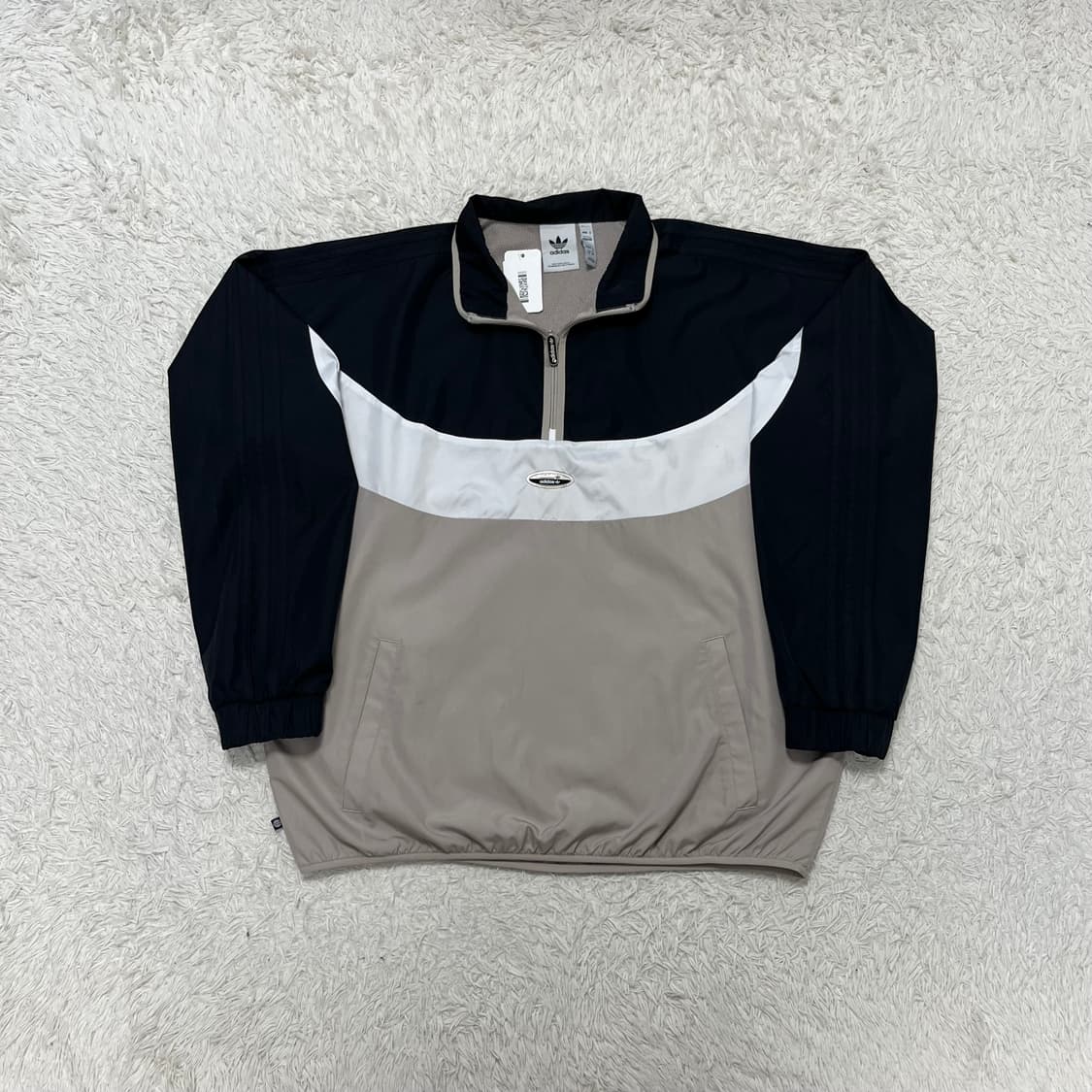 Adidas beige color-block anorak 상품이미지4