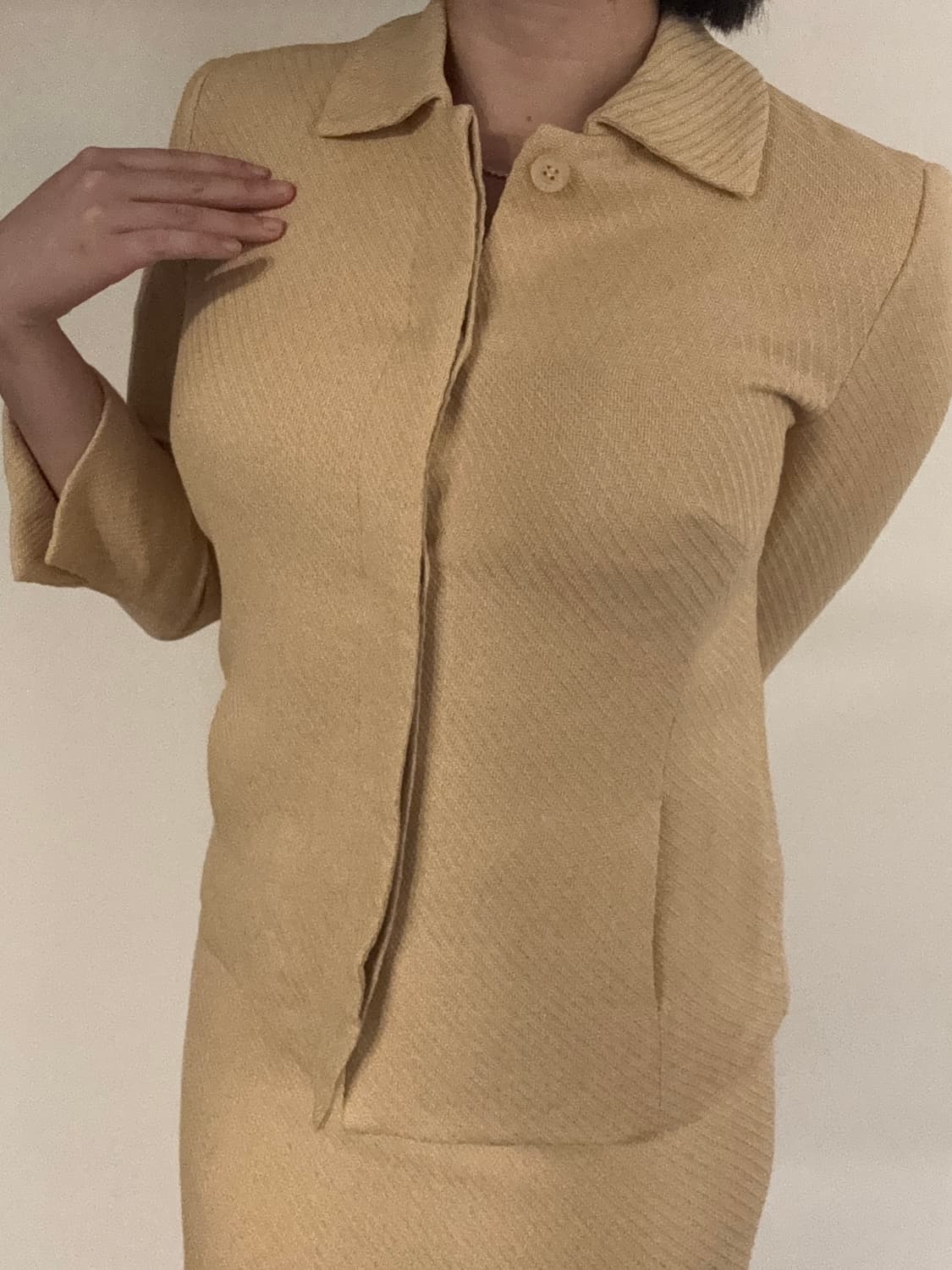 버버리 베이지 스커트 투피스 셋업 상품이미지2