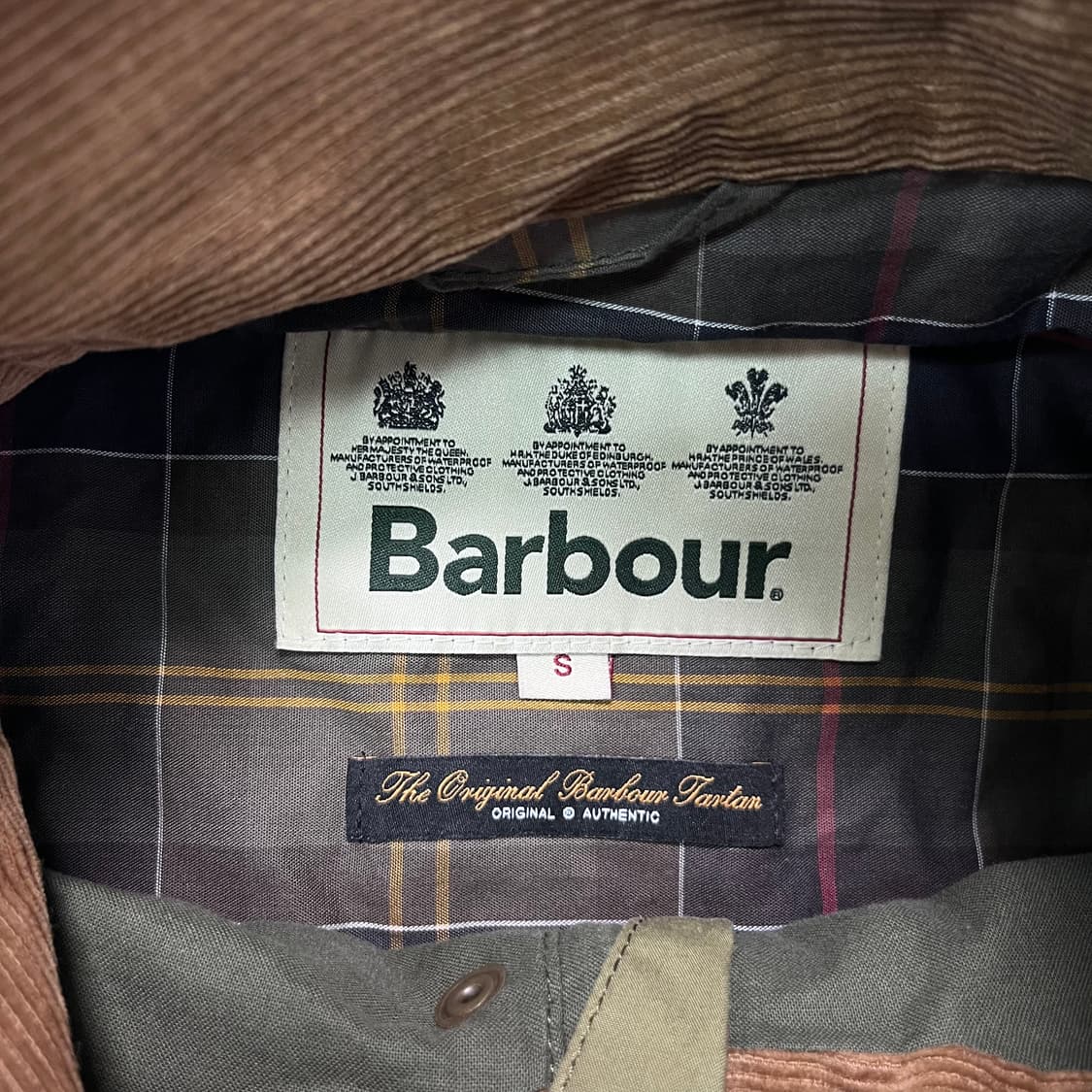 100 바버 23ss 올리브 샌더링 캐주얼 자켓 상품이미지3