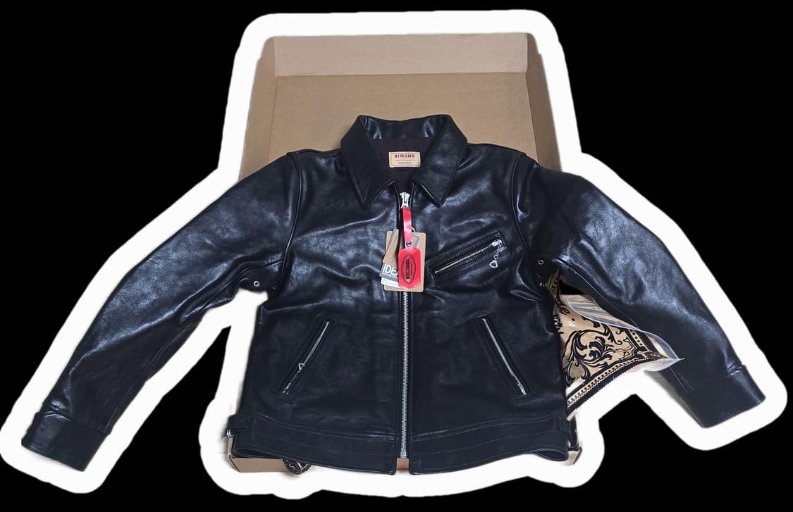 REAL SIMONS 1930's 레더 자켓(중홀랜드) 상품이미지3