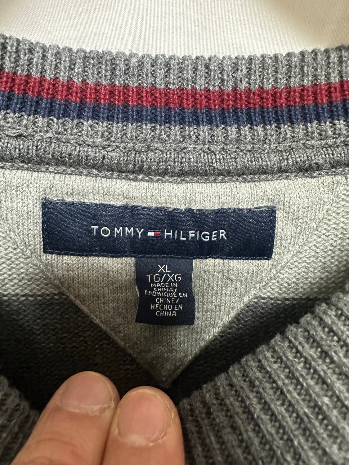 no.153 타미힐피거 스트라이프 니트 xl 상품이미지3