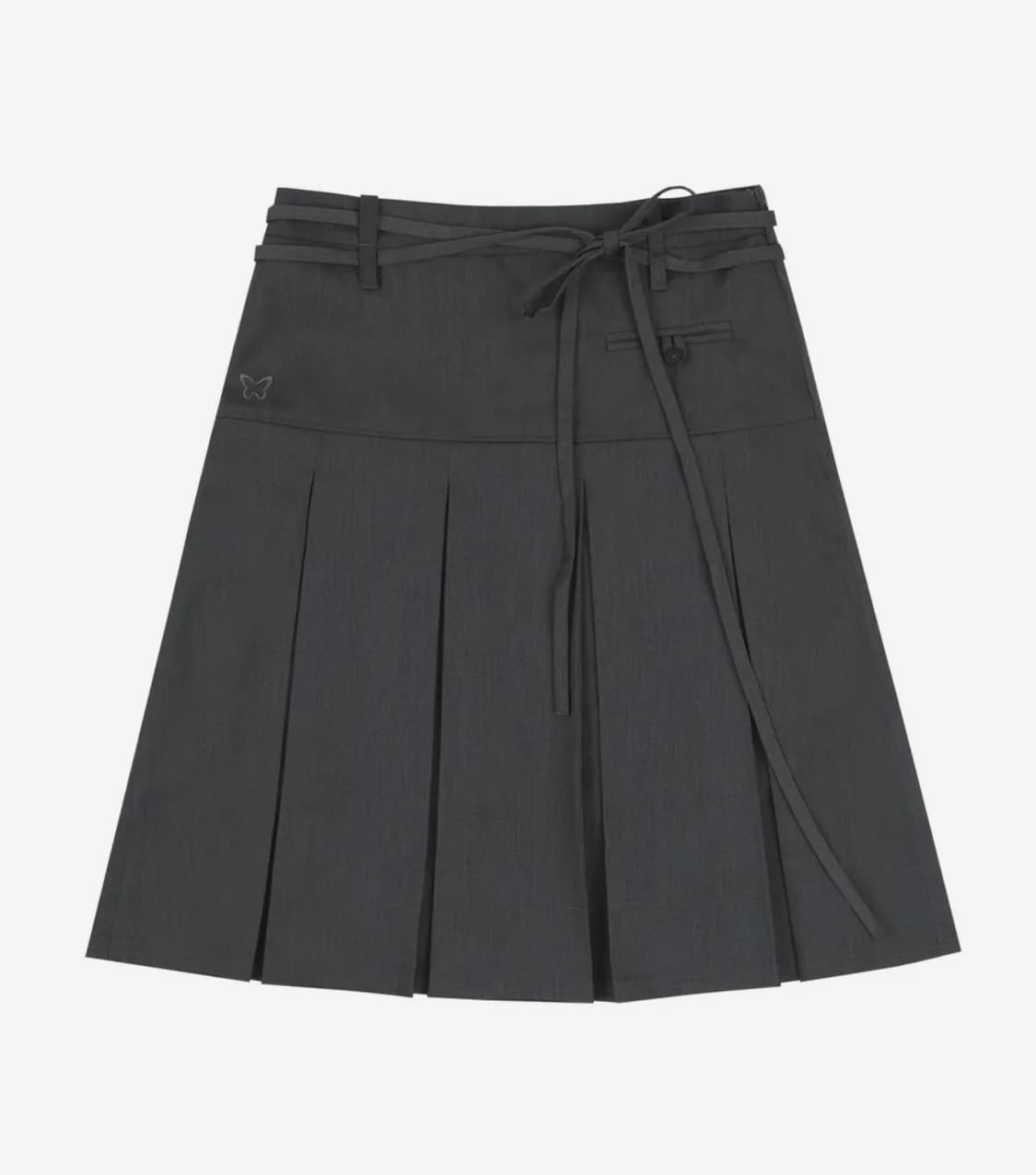 팬시클럽 플리츠 미디 스커트 상품이미지3