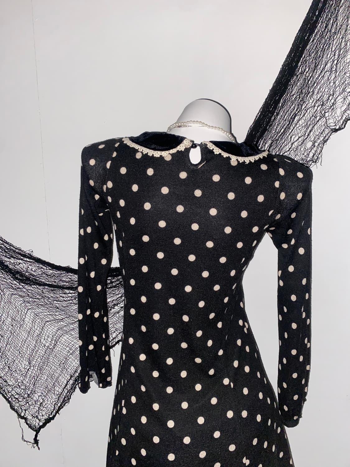 트랄랄라 도트 로걀 공겜여주 원피스 ໒꒱ 상품이미지7