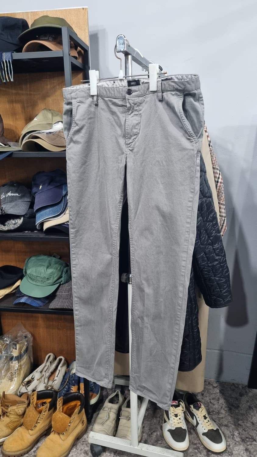 보스 슬림스트레이트 스판 피그먼트 면바지 34사이즈 상품이미지1