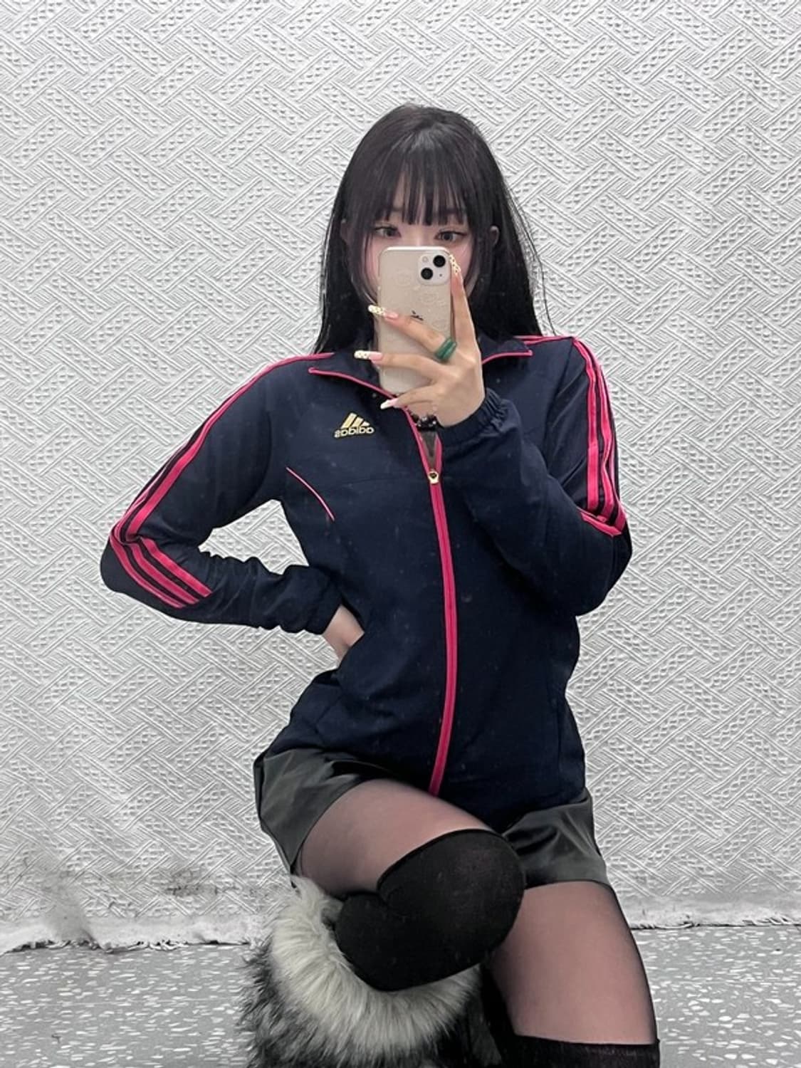 아디다스 레트로 Y2K 00's 글리터 삼선 져지 집업 M C09650 상품이미지1