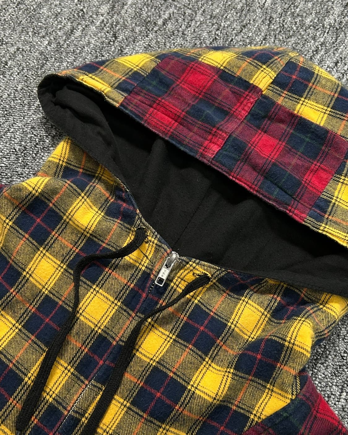 아임낫어휴먼비잉 멀티 컬러 체크 아노락  상품이미지8