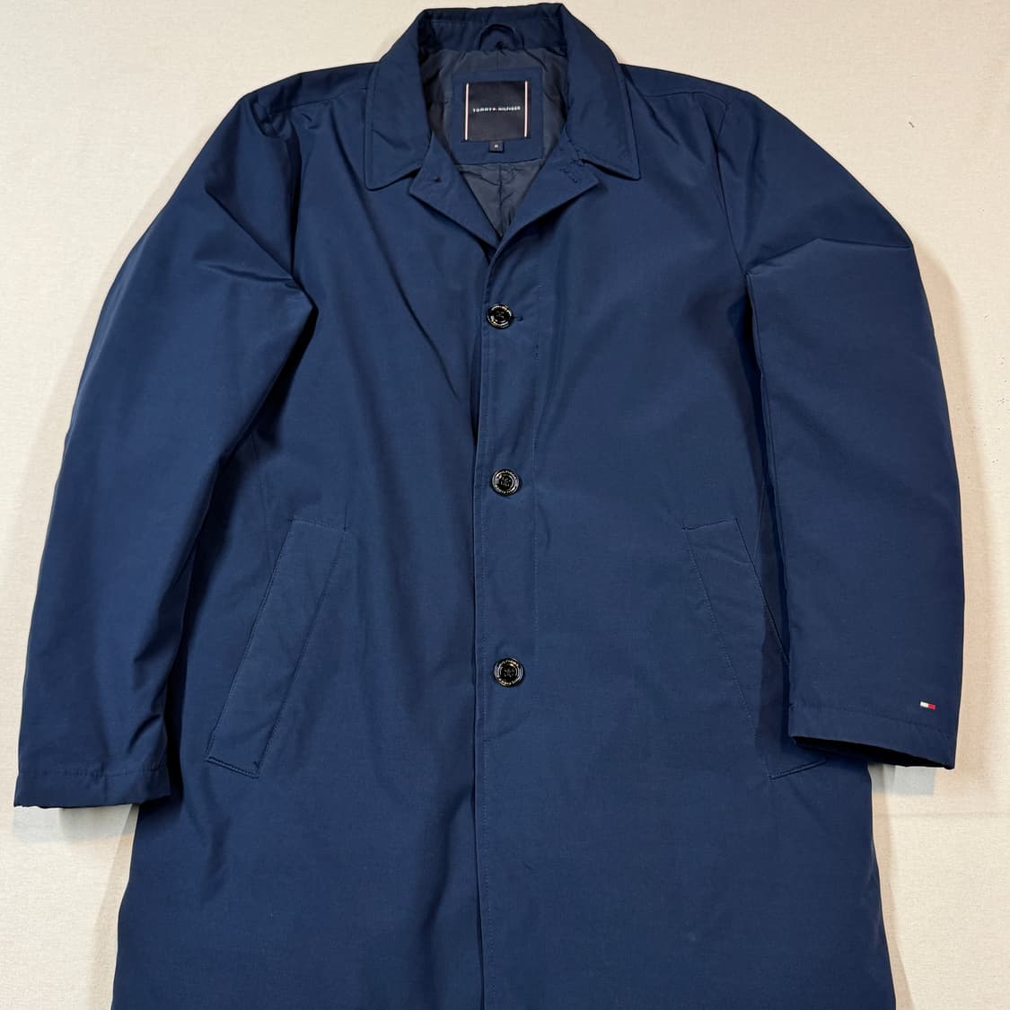 M) 타미힐피거 네이비 덕다운 오리털 롱 코트 자켓 상품이미지2