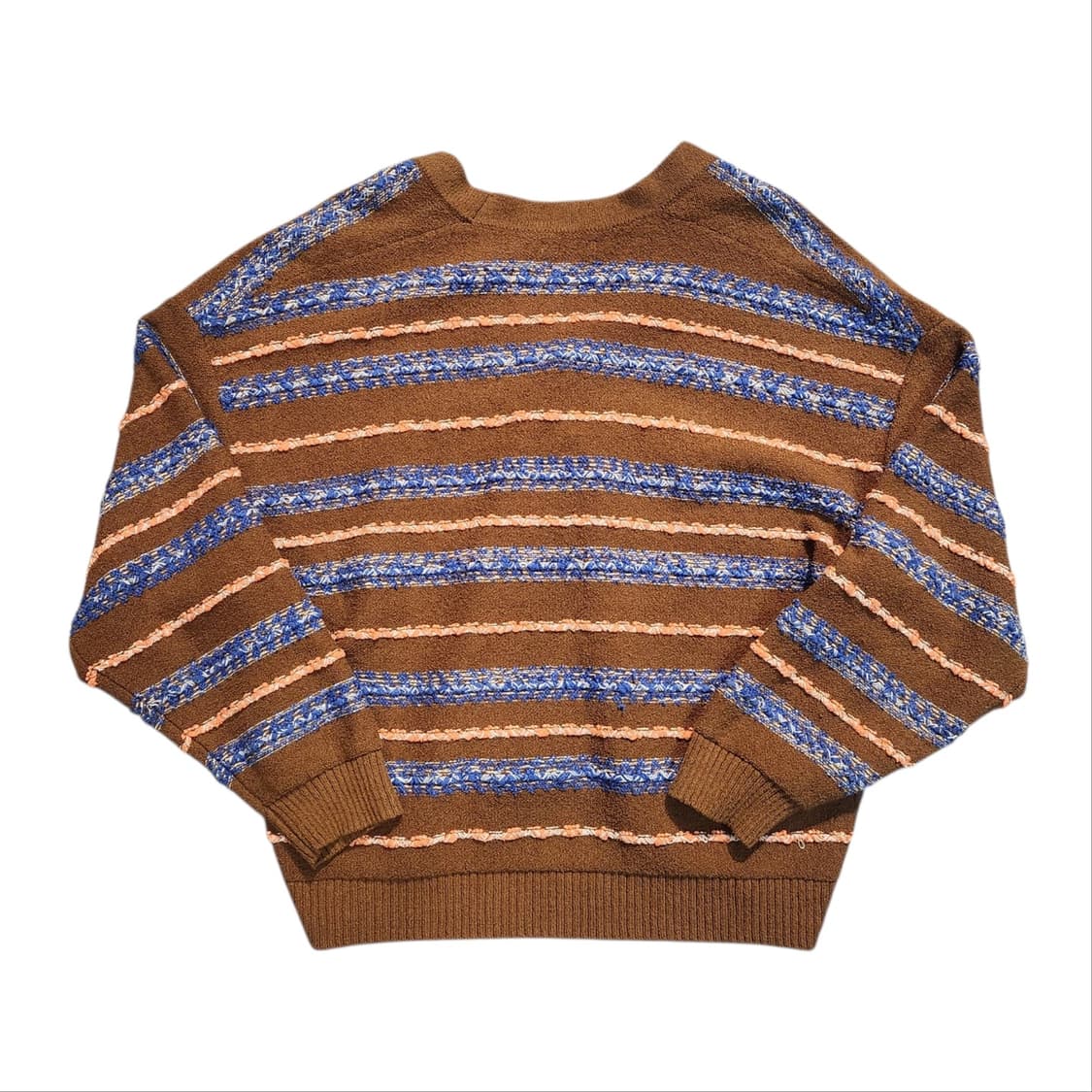 자라 브라운 스트라이프 가디건 (XL) 상품이미지2