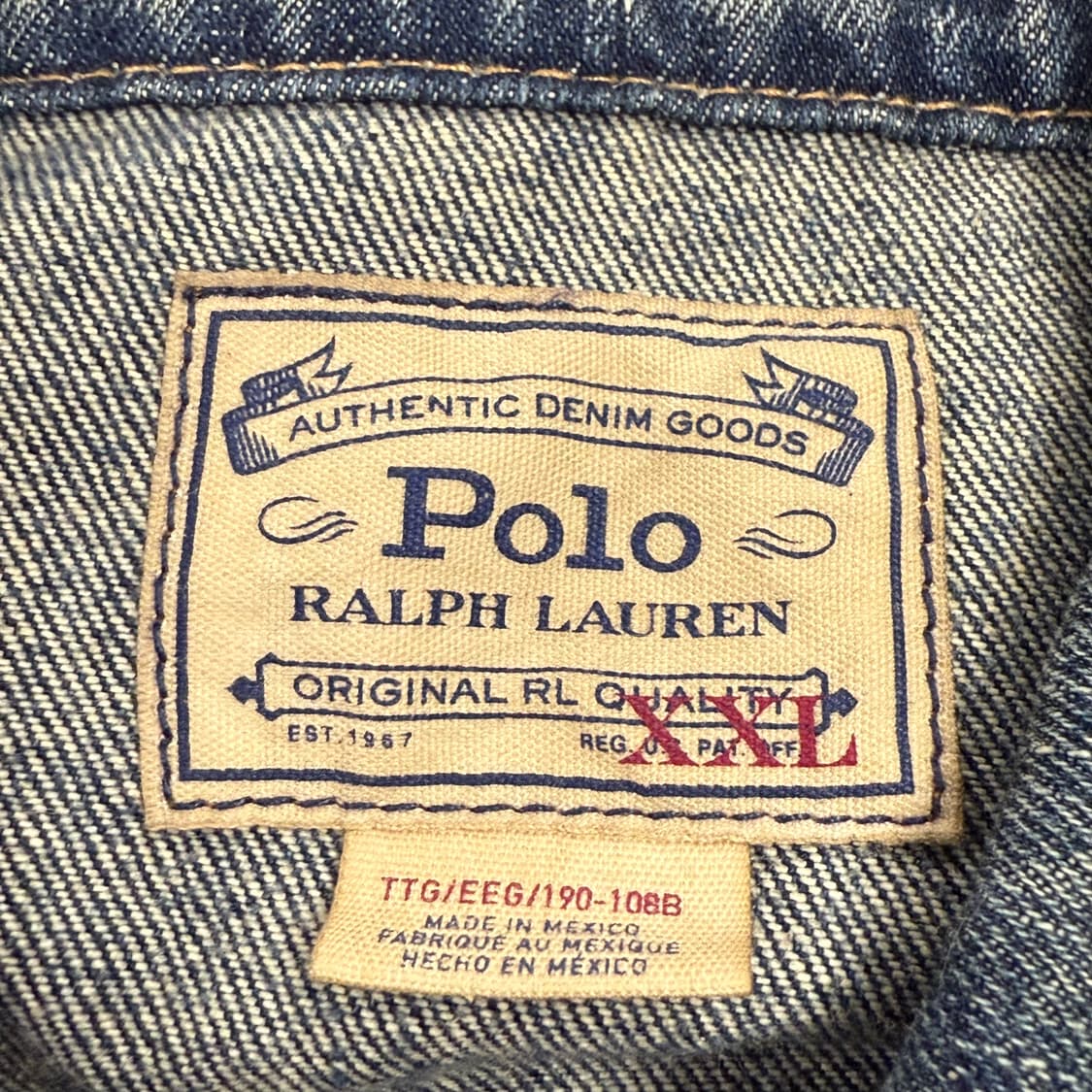 [정품/XXL] 폴로 랄프로렌 데님 자켓 청자켓 b18 상품이미지5