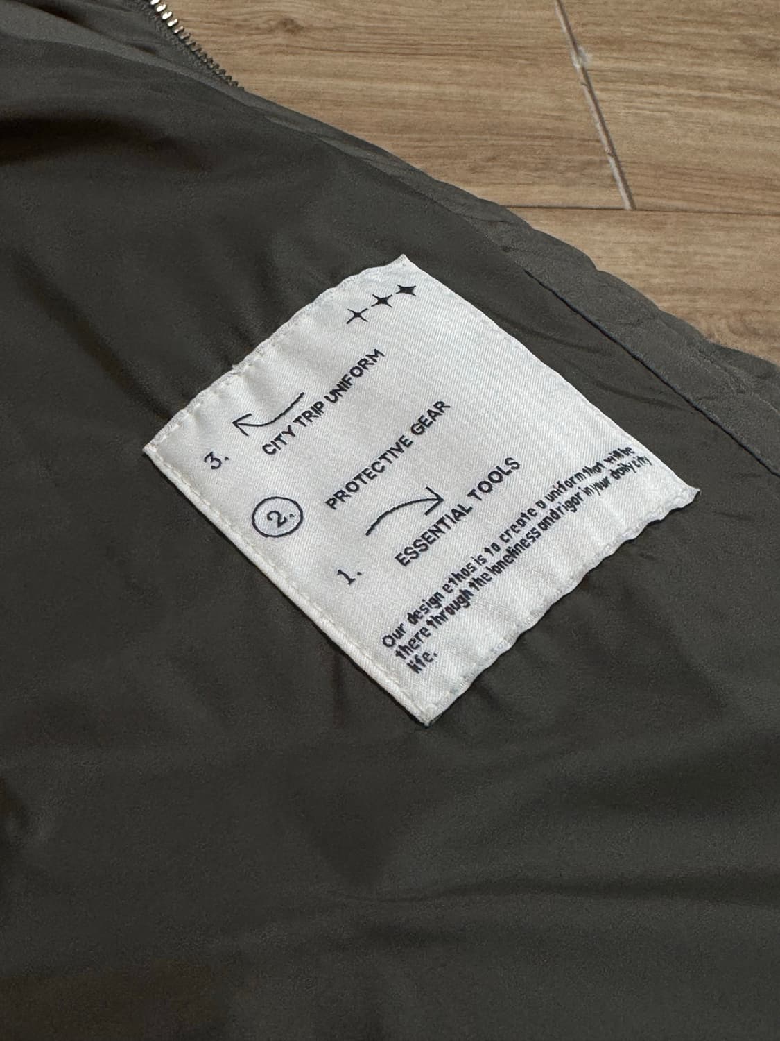 [Belier] 크로스라인 후디드 구스 다운(올리브) M 상품이미지7