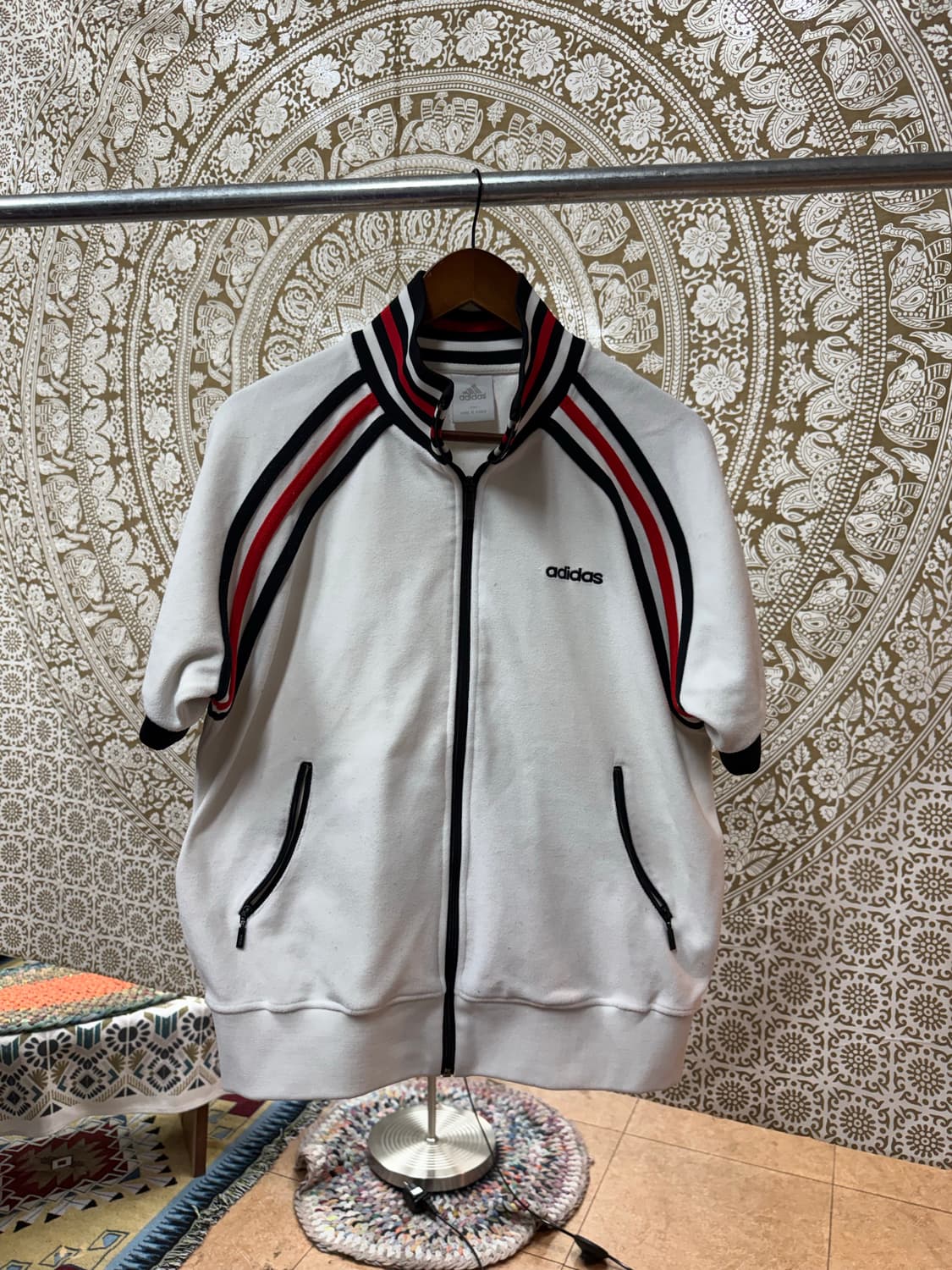 아디다스 여성 반팔 저지 집업 (Z1050) 상품이미지3