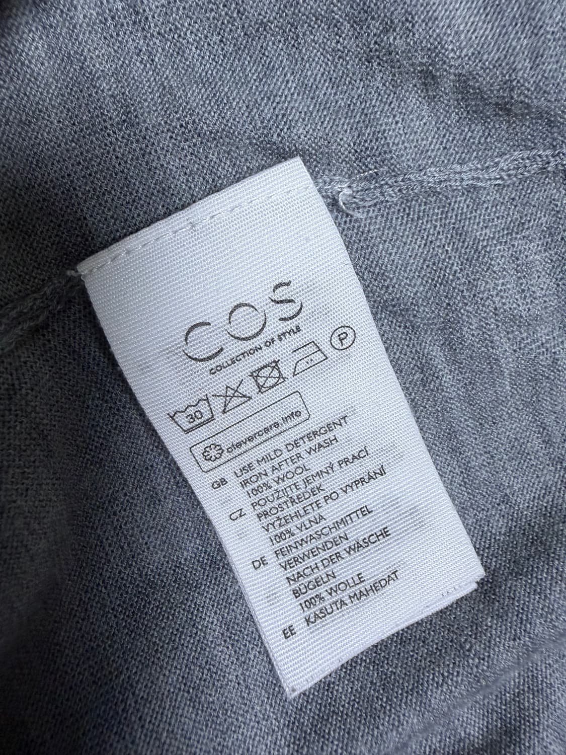 [M] cos 코스 터틀넥 목폴라 니트 그레이 상품이미지2