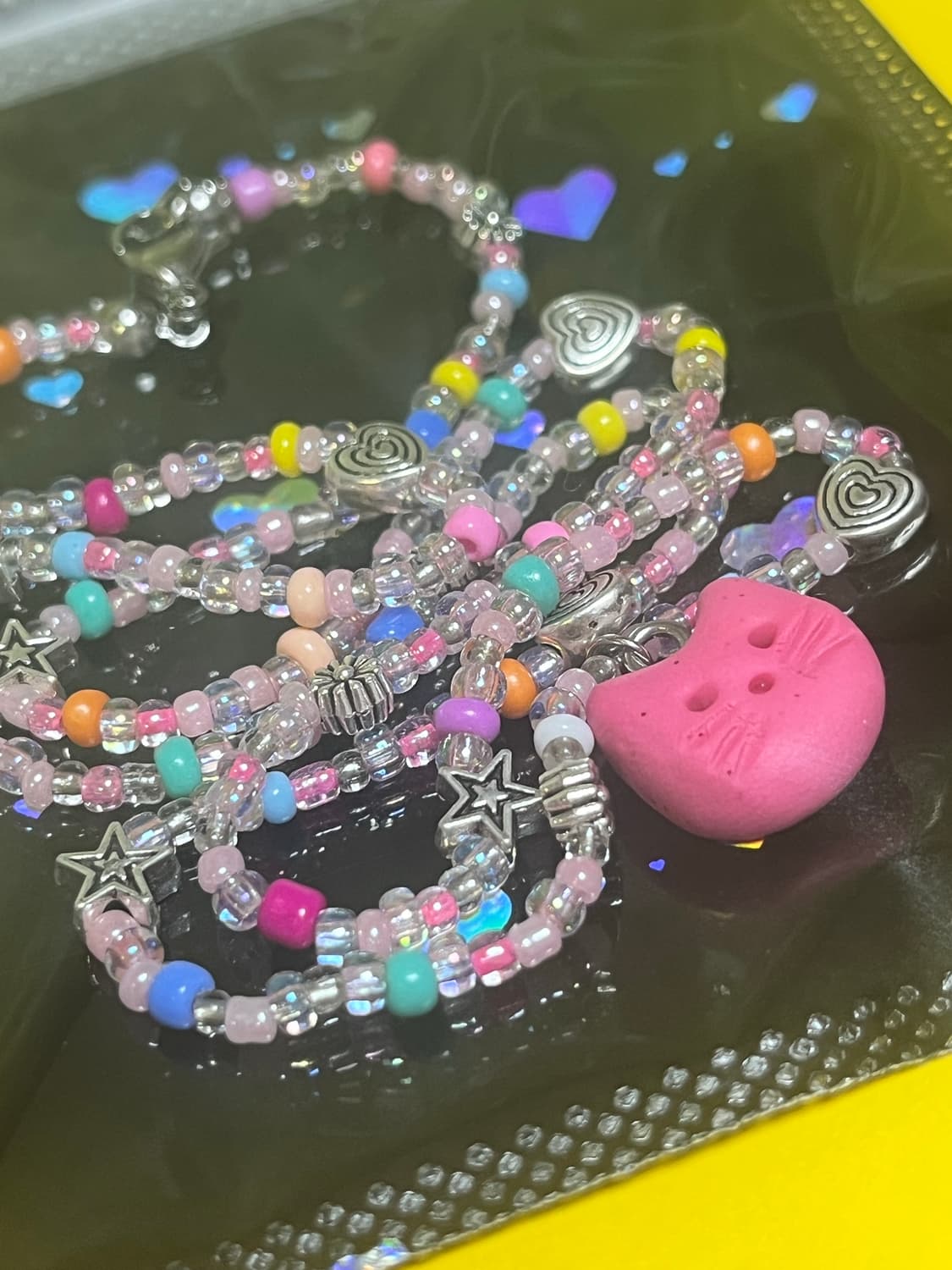 [핸드메이드] 고양이 비즈목걸이 상품이미지5