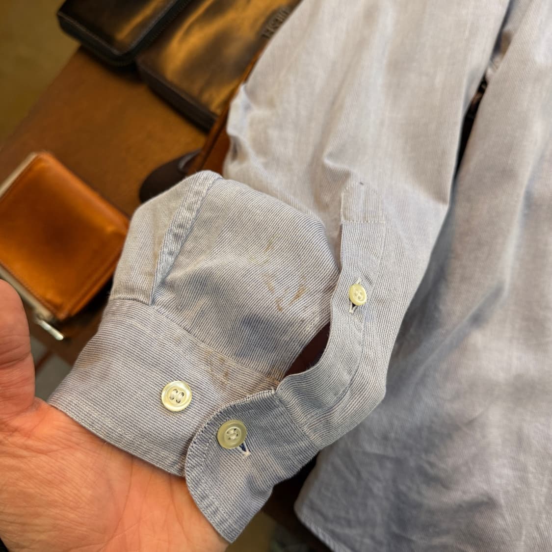 00'S 엠포리오 아르마니 알마니 튀니지 생산 셔츠 XL 상품이미지4