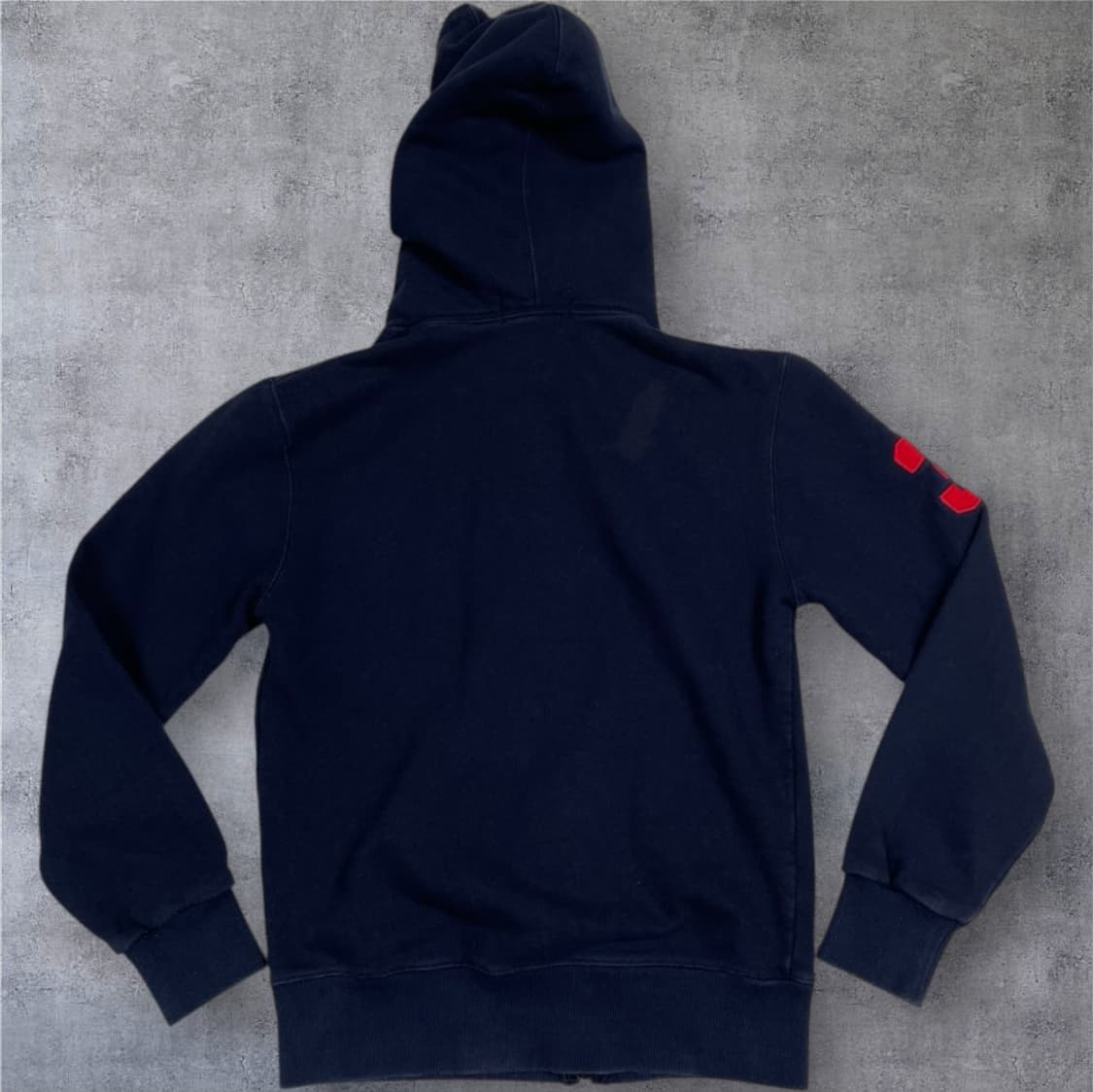 폴로 랄프로렌  네이비 빅포니 무지개 후드 집업 M 상품이미지7