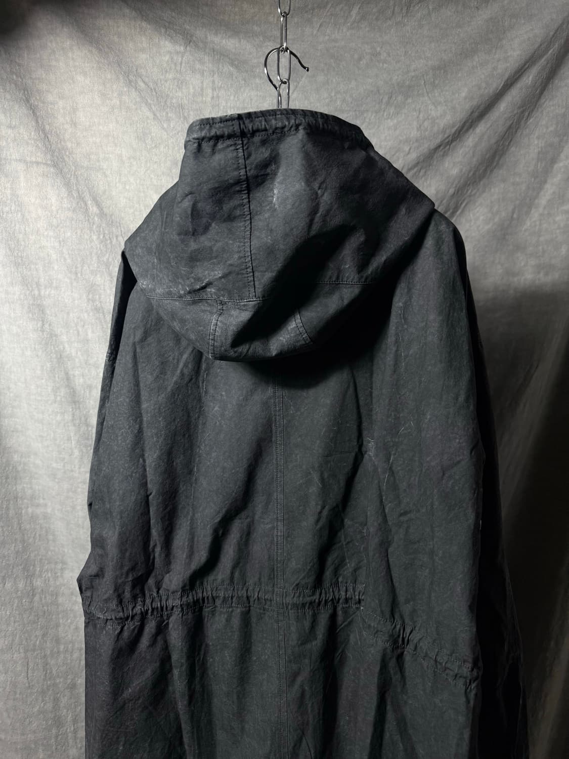 NO ID. BLACK Waxed Oversized Mods Coat 상품이미지5