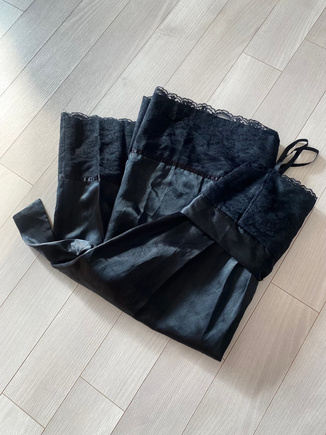 레이스 슬리브리스 미니 원피스 상품이미지4