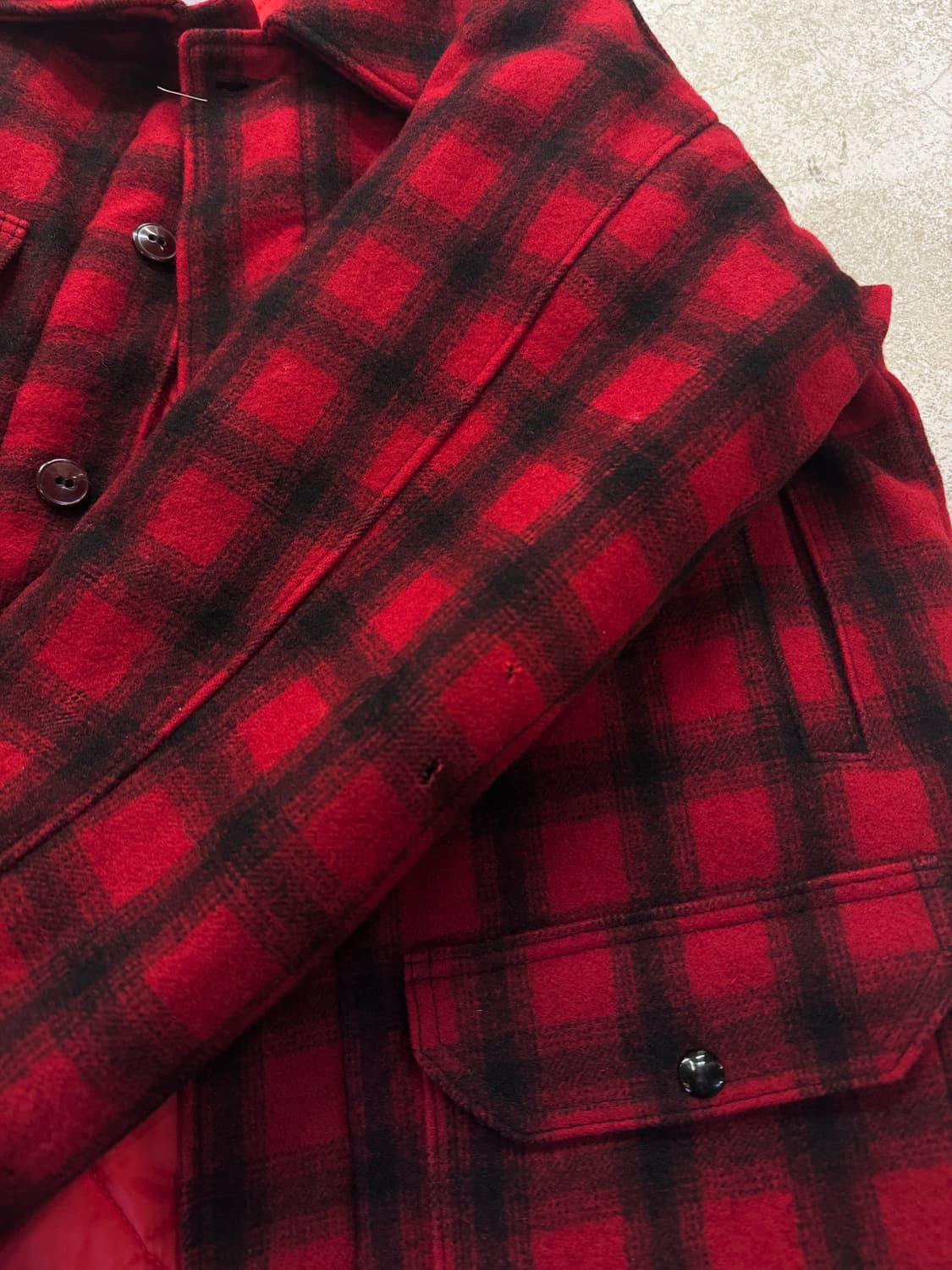 60s 울리치 버팔로체크 매키노 울 헌팅자켓 상품이미지9