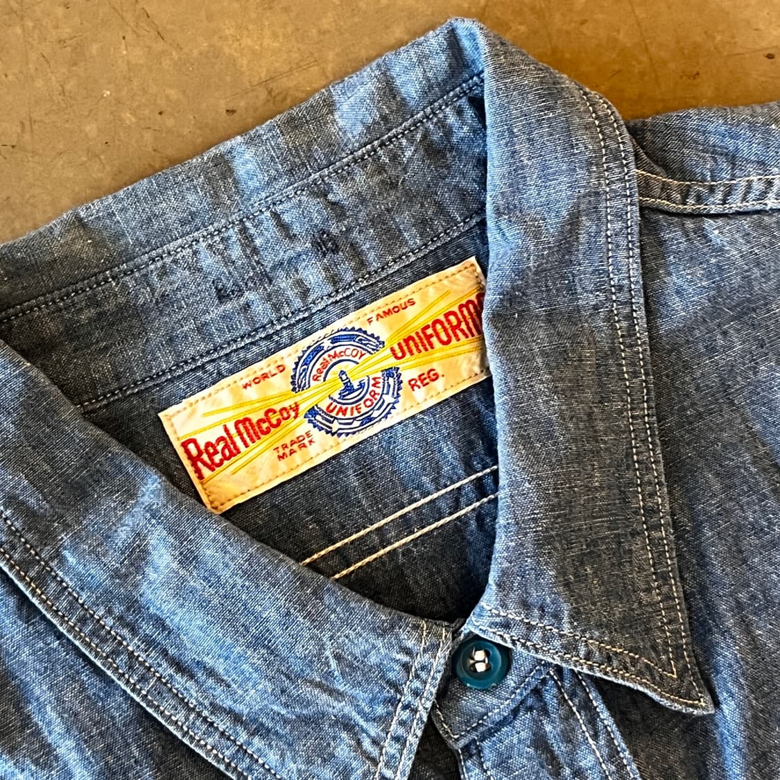 리얼맥코이 USN 샴브레이 셔츠 상품이미지3