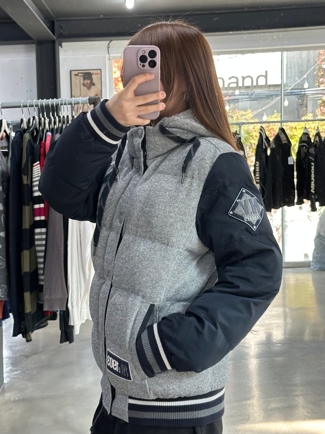 MLB 바시티 패딩 점퍼 상품이미지3