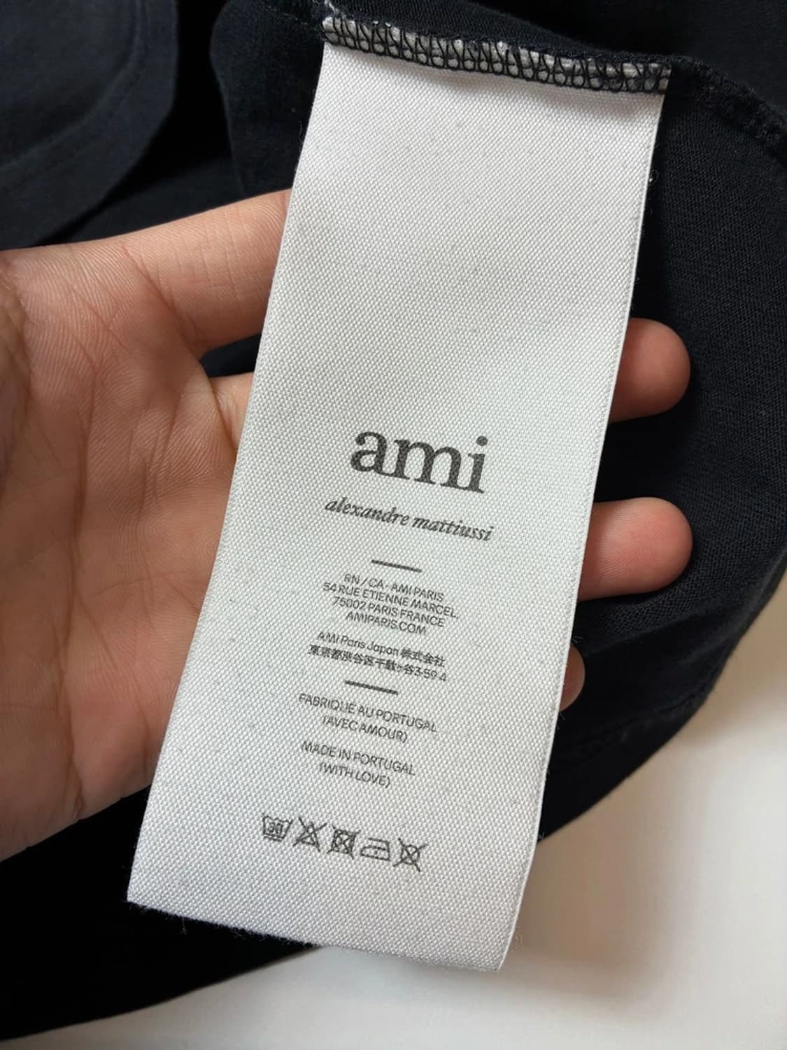 아미 AMI 스몰 하트 로고 반팔 티셔츠 PN9123 상품이미지8