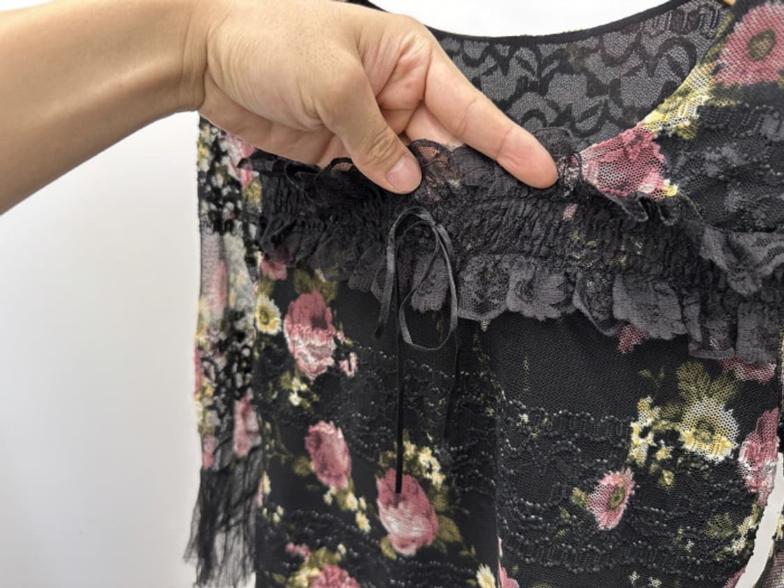 Mani betty 레이스 디테일 블라우스 (M) 상품이미지7
