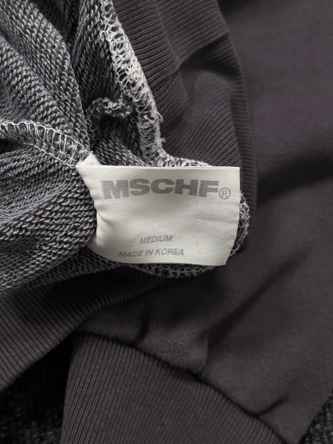 미스치프 워시드 차콜 후드티 상품이미지6