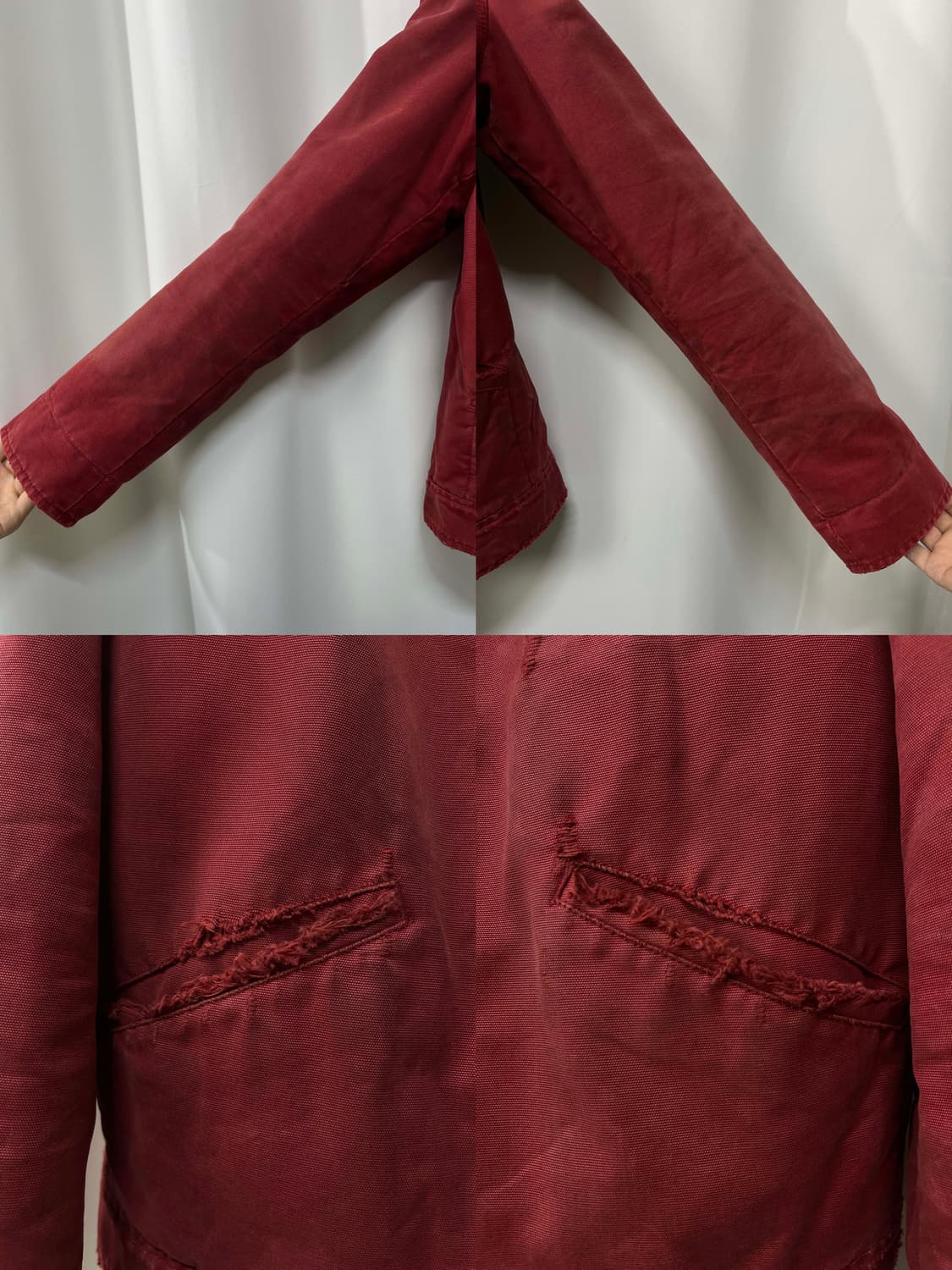 90's 폴로 랄프로렌 91-b 살몬핑크 디스트레스드 디트로이트 워크자켓 상품이미지7