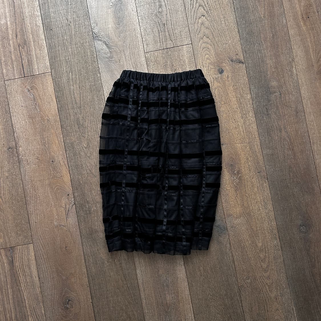 Mixed Line Patchwork Tulle Skirt 상품이미지2