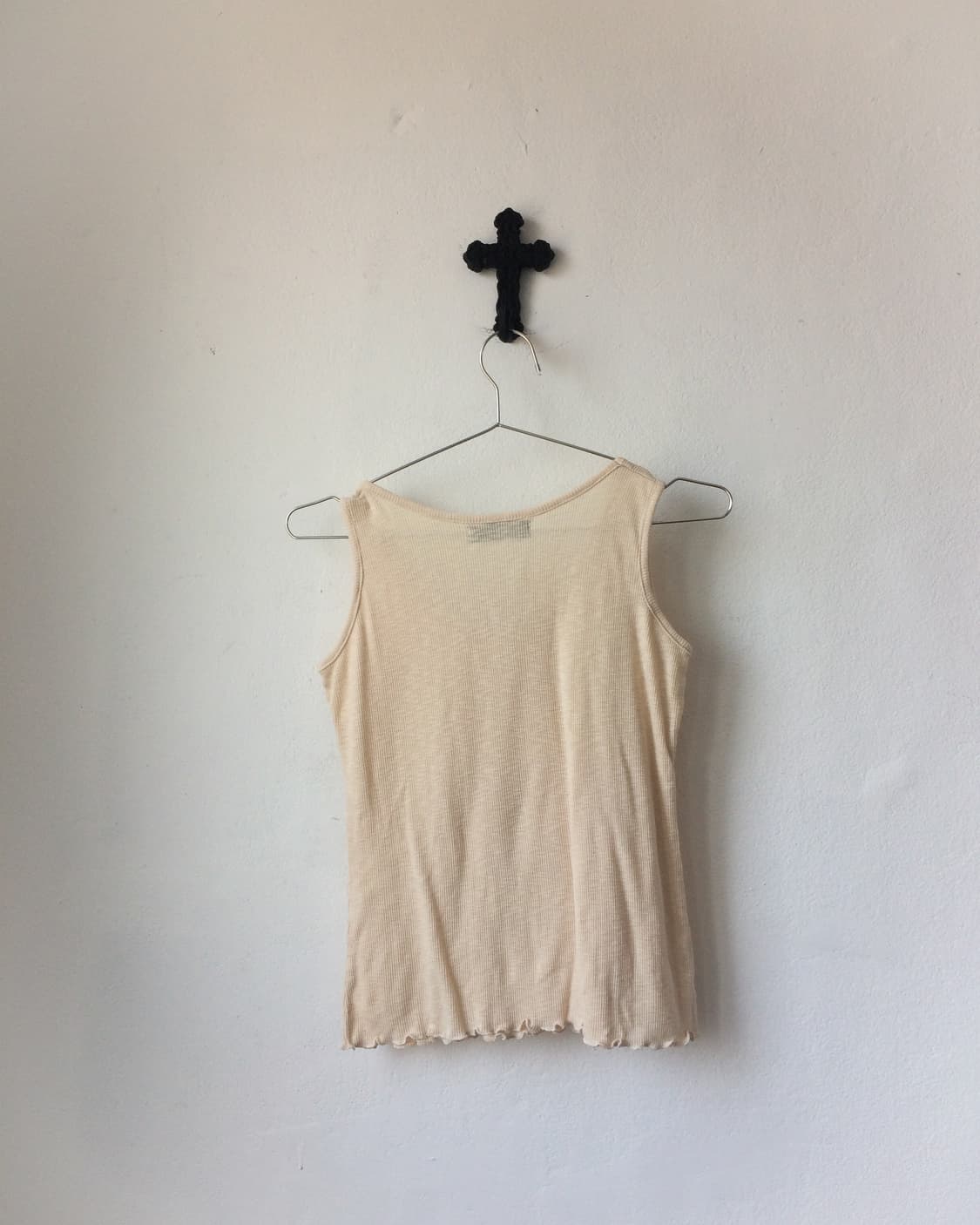 Frill ribbed sleeveless 상품이미지3