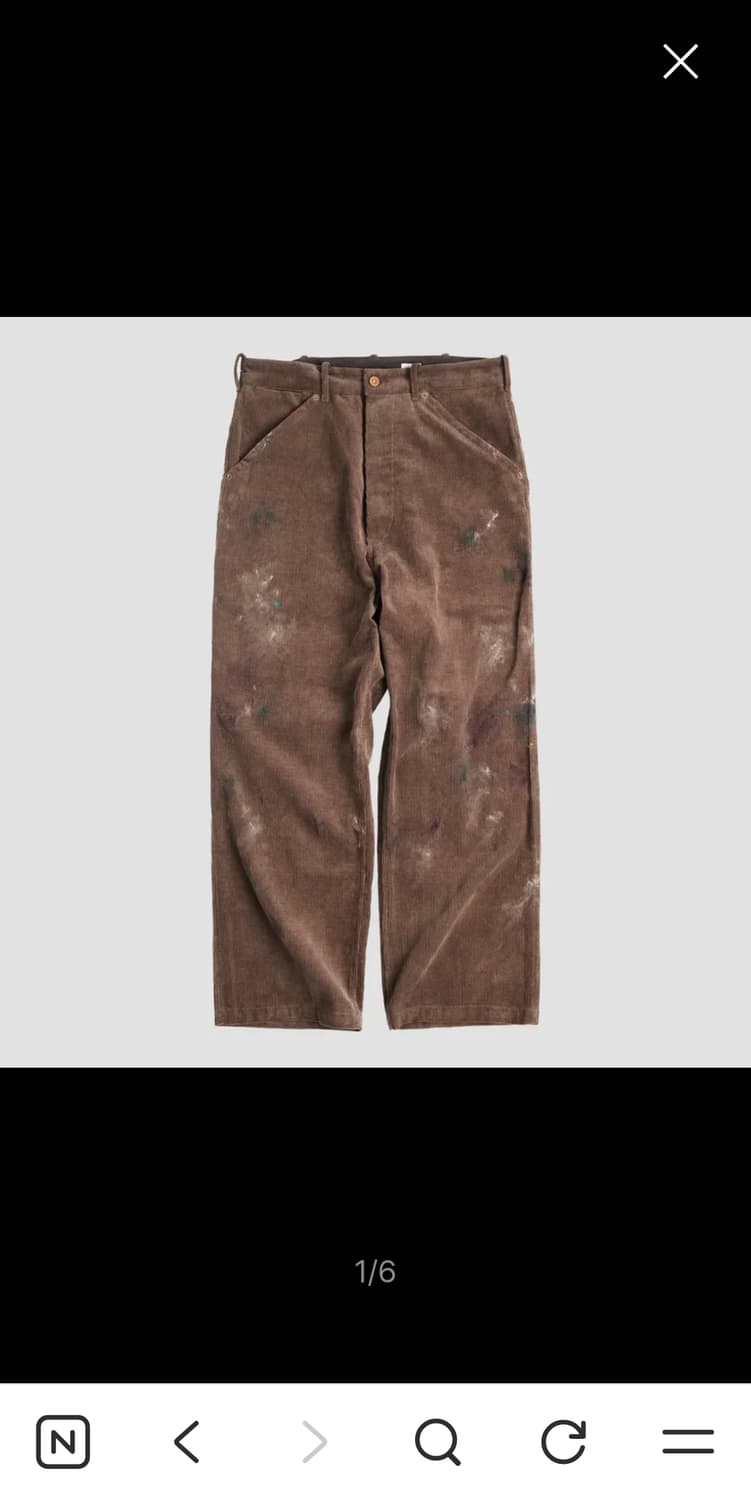 [2]bonrrow Corduroy Painter Pants_Brown 상품이미지1