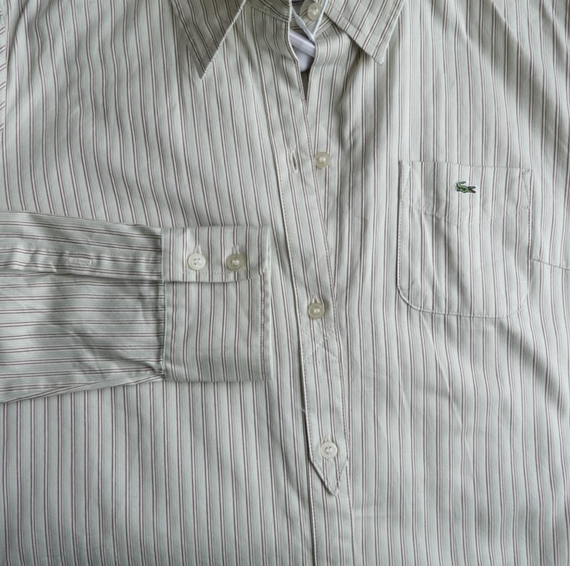 라코스테 스트라이프 코튼 셔츠 1926 상품이미지5
