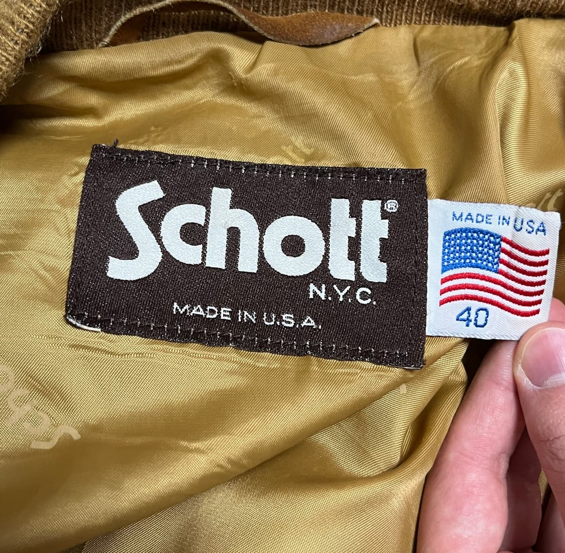 Schott 쇼트 스웨이드 봄버 자켓 USA 펄프픽션 상품이미지5