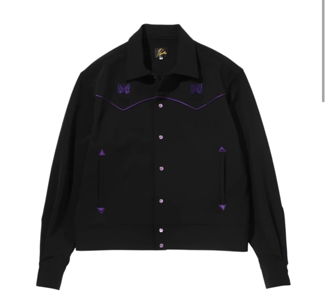 니들스 파이핑 카우보이 자켓 블랙 상품이미지1