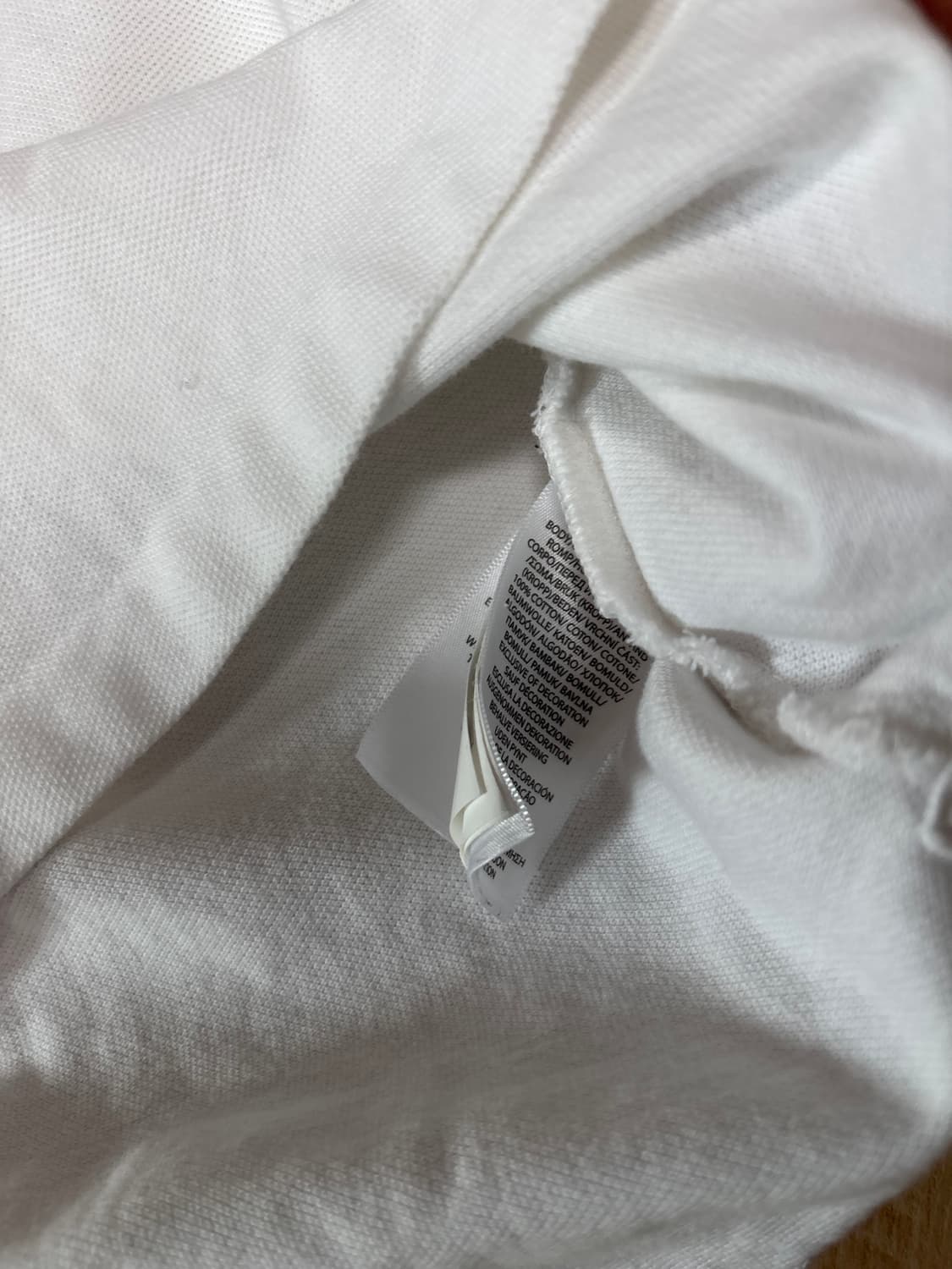 폴로 카라 흰색티  상품이미지3