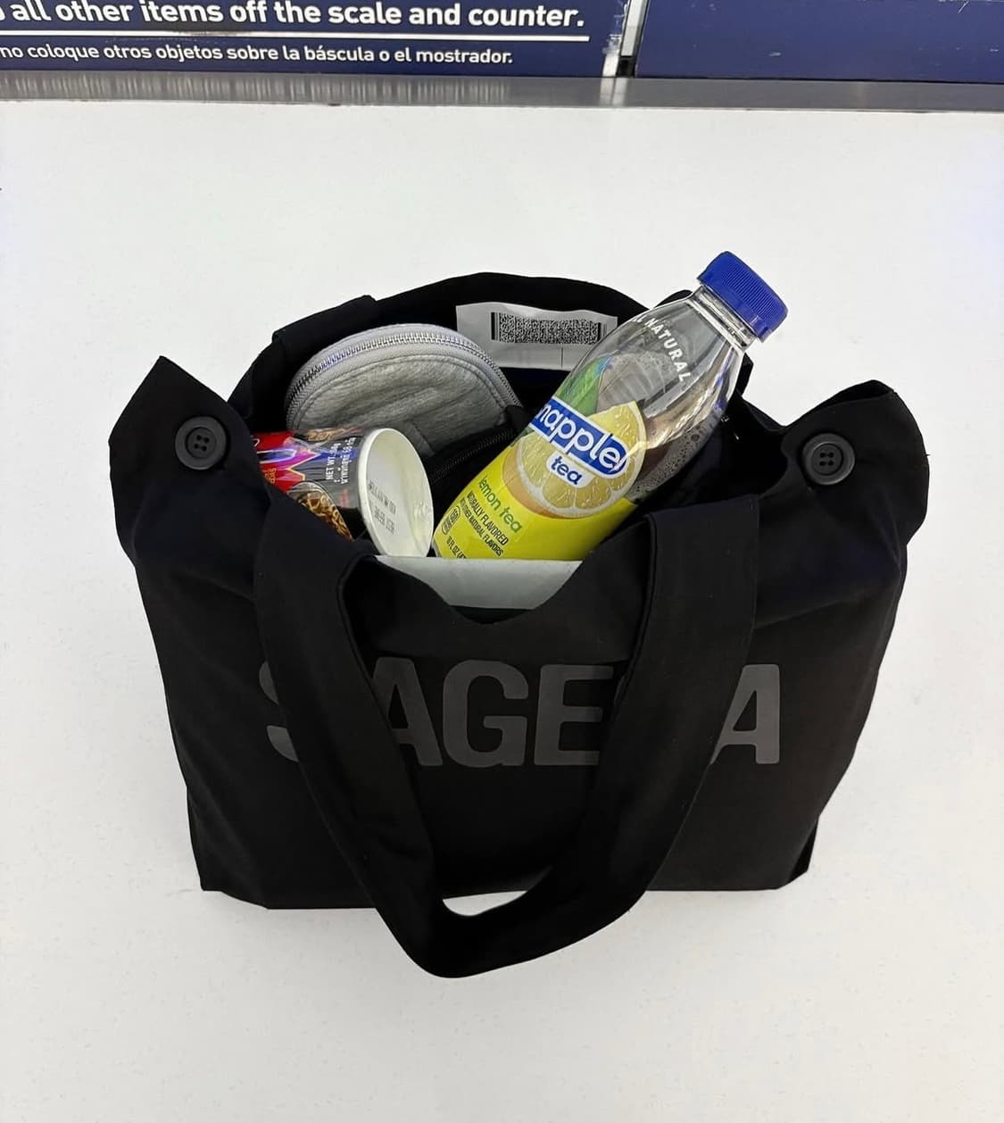 세이지가세이지 버튼 토트백 상품이미지3