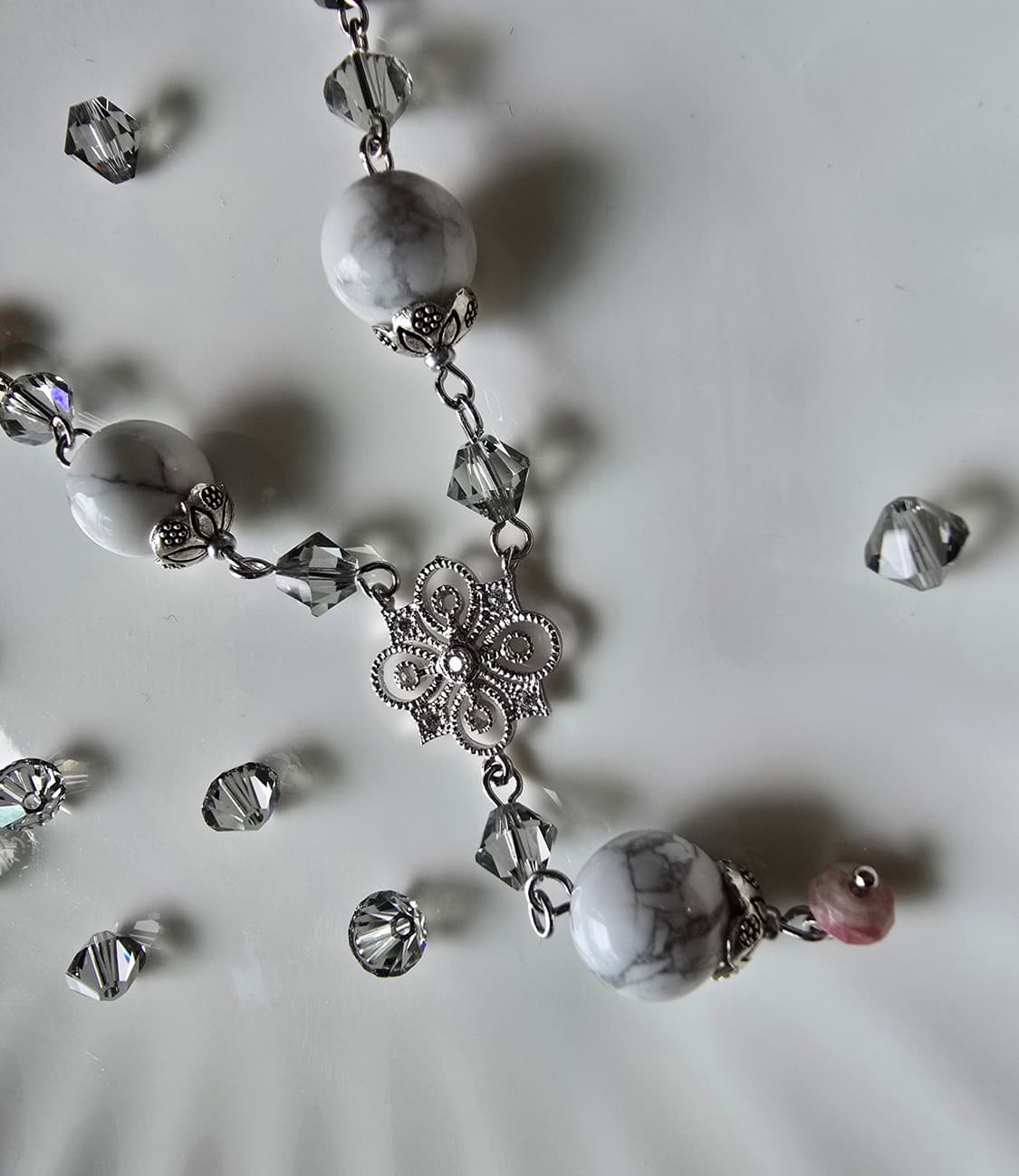 엔틱 백송석 핸드메이드 목걸이 상품이미지4