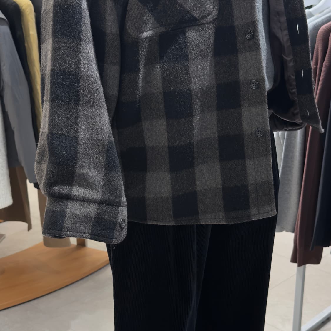 Huntingdon House 울 체크 셔켓 상품이미지6