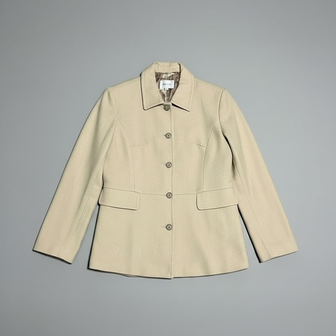 [M] Seize 우먼즈 베이지 울 모직 자켓 상품이미지1