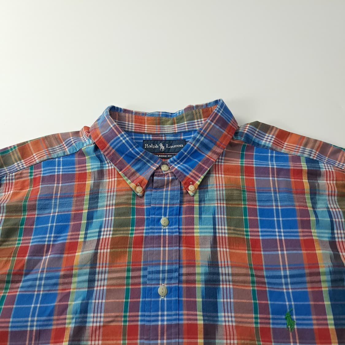 CK317 3XB 폴로 마드라스체크 반팔 셔츠 남방 상품이미지2